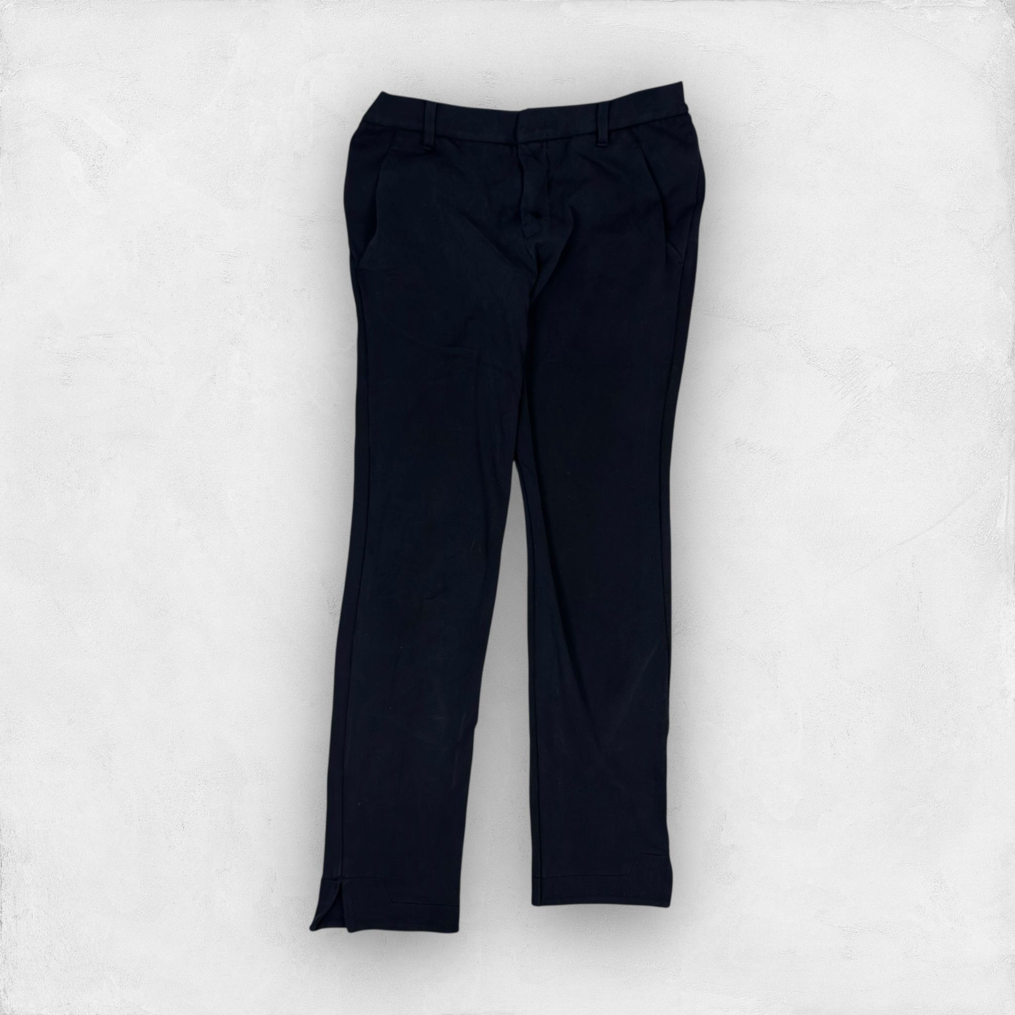 Jil Sander Jil Sander Women's Black Mid Rise Pockets Straight Leg Pants Size 32" / US 10 / IT 46 - 1 Thumbnail