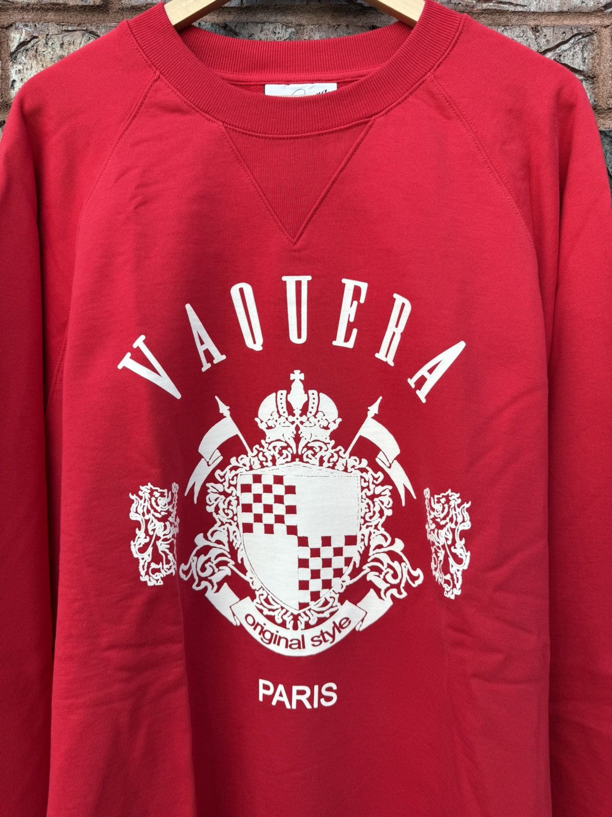 Vaquera Vaquera Oversized Raglan Crest Crewneck Size US XXL / EU 58 / 5 - 2 Thumbnail