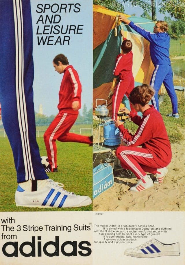 Vintage Adidas West Germany Three Stripe Track Top Late 70s