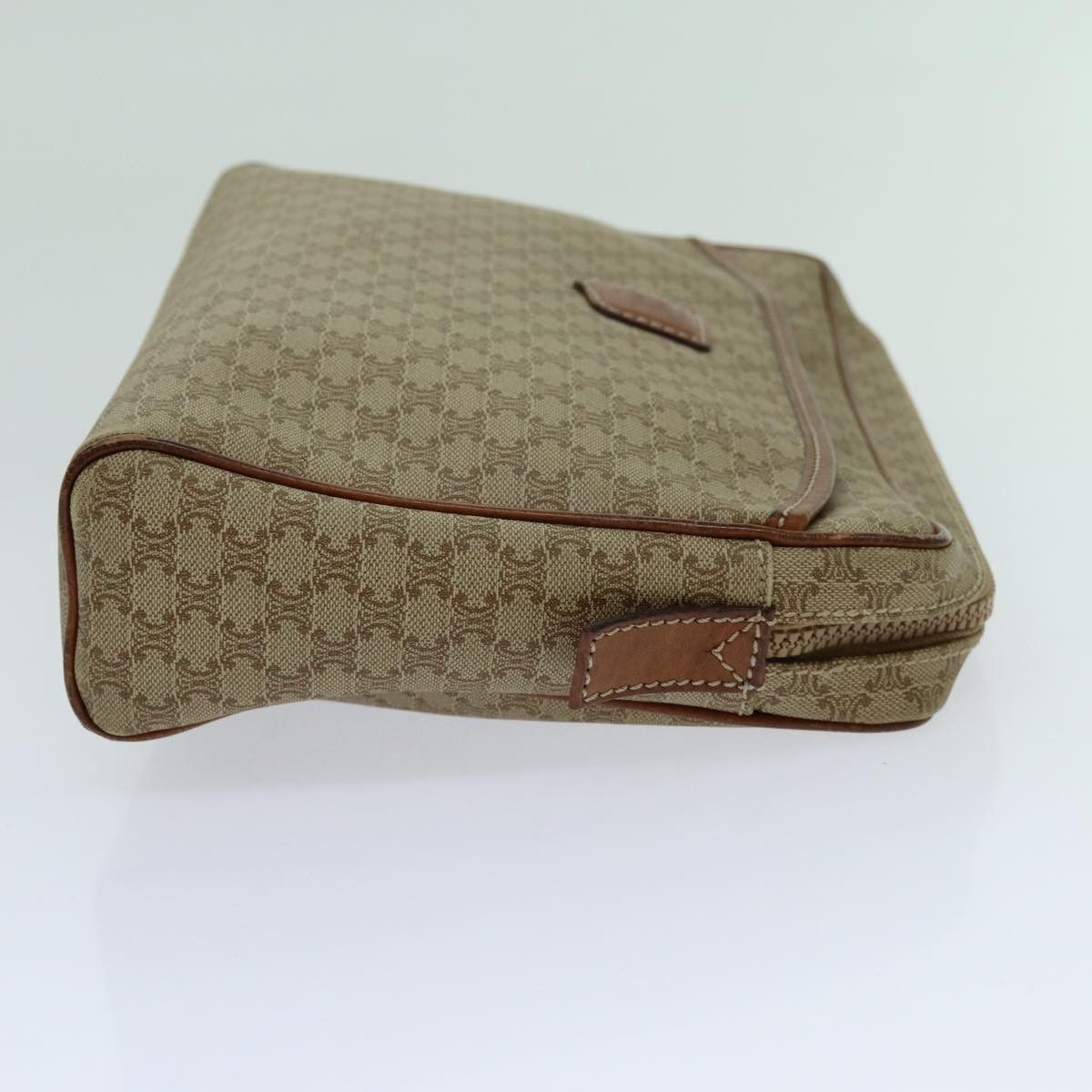 Celine CELINE Macadam Canvas Clutch Bag Beige Size ONE SIZE - 3 Thumbnail