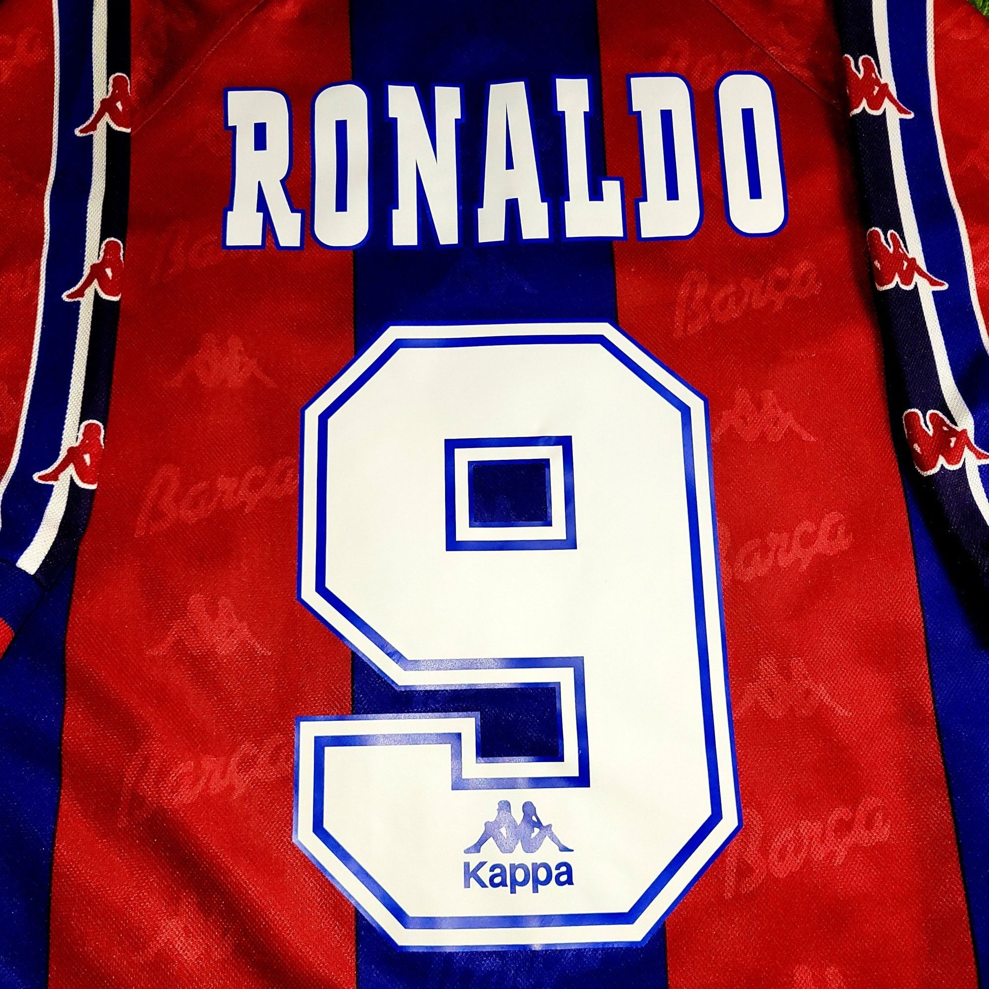 Kappa Ronaldo Kappa Barcelona 1996 1997 Home Soccer Jersey L Size US L / EU 52-54 / 3 - 3 Thumbnail