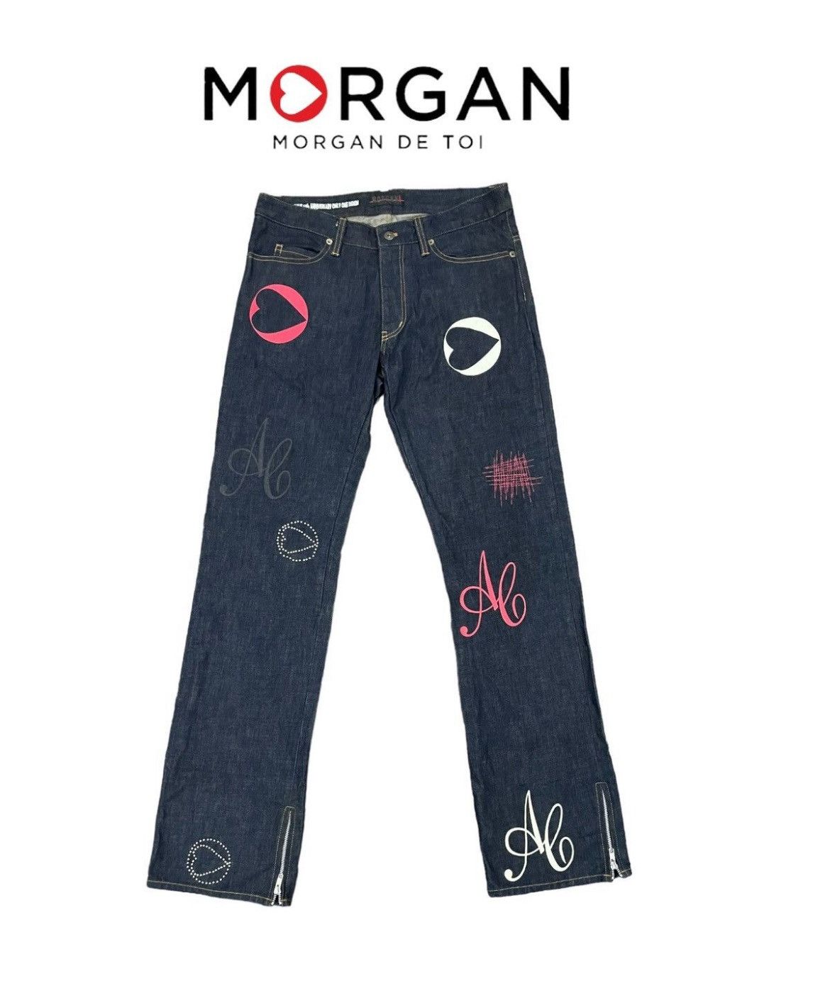 Designer Morgan Homme Jeans Size US 34 / EU 50 - 1 Thumbnail