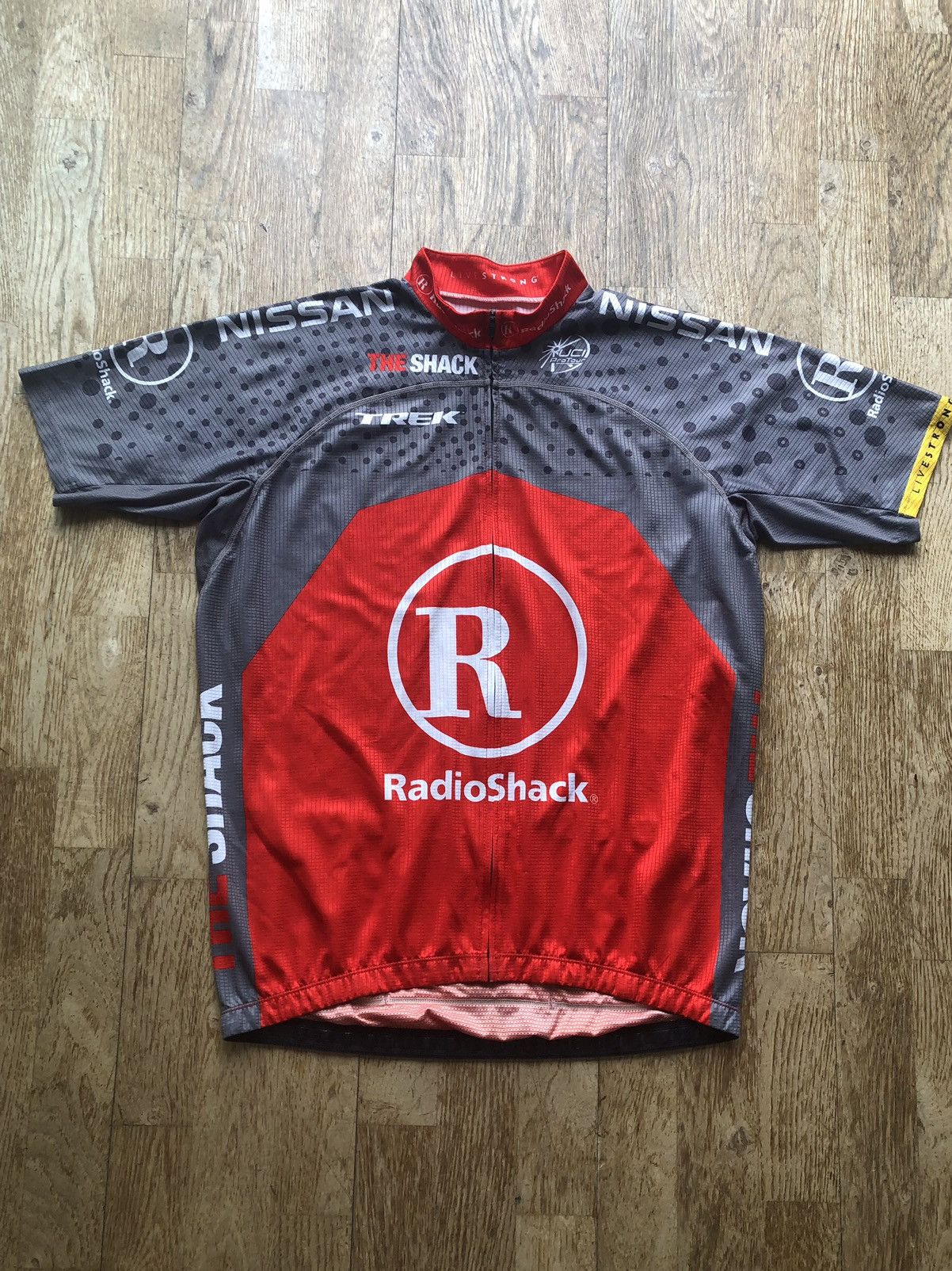 Vintage RADIOSHACK CYCLING VINTAGE LANCE ARMSTRONG CYCLING JERSEY Size US L / EU 52-54 / 3 - 1 Thumbnail