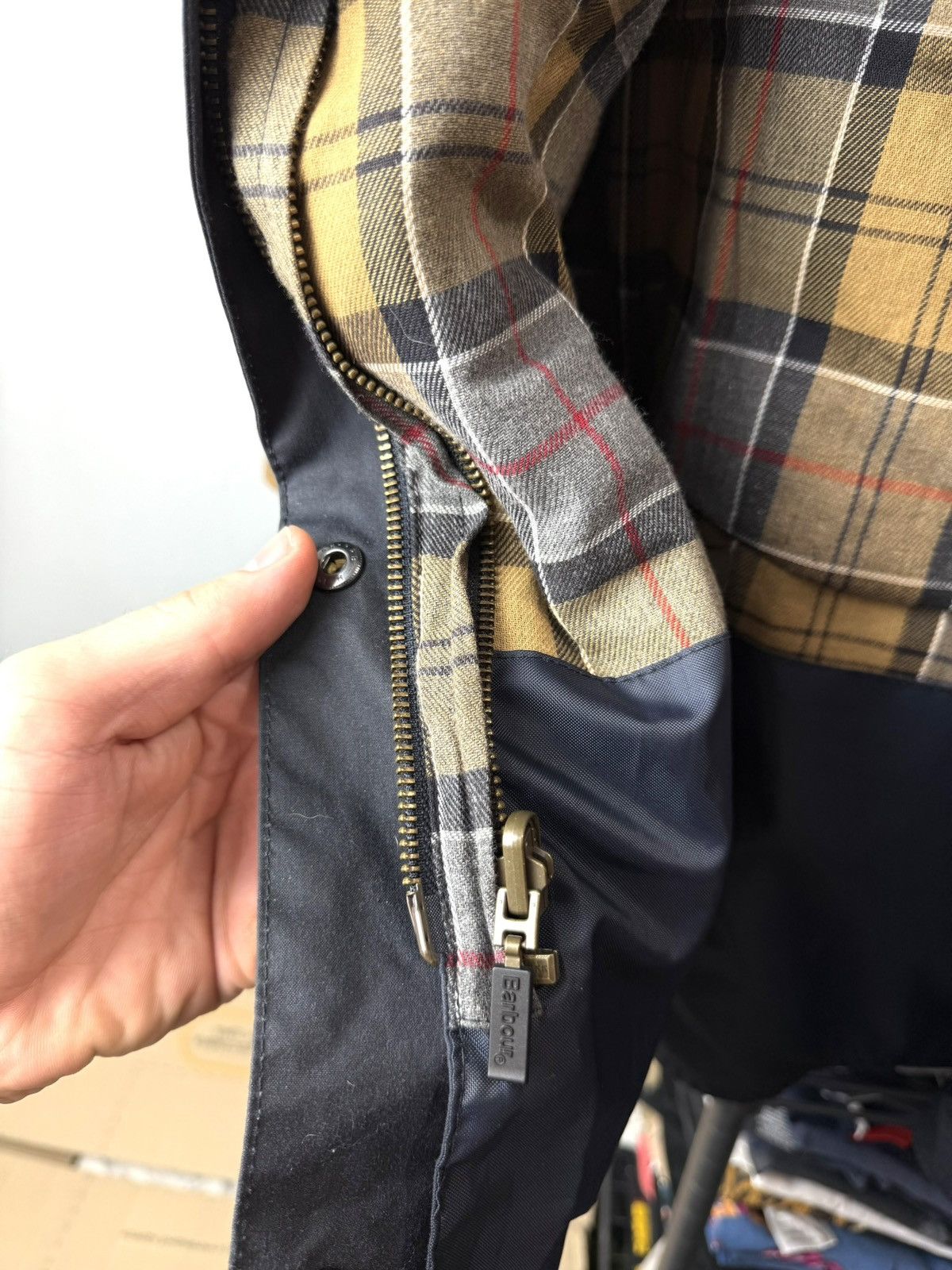 Barbour 💥 Rare! Vintage Barbour Wax Jacket Navy Blue Size M / US 6-8 / IT 42-44 - 10 Thumbnail