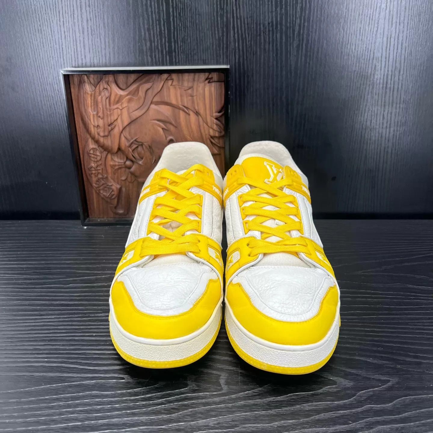 Louis Vuitton LV Trainer White Yellow 44 Size US 11 / EU 44 - 4 Thumbnail