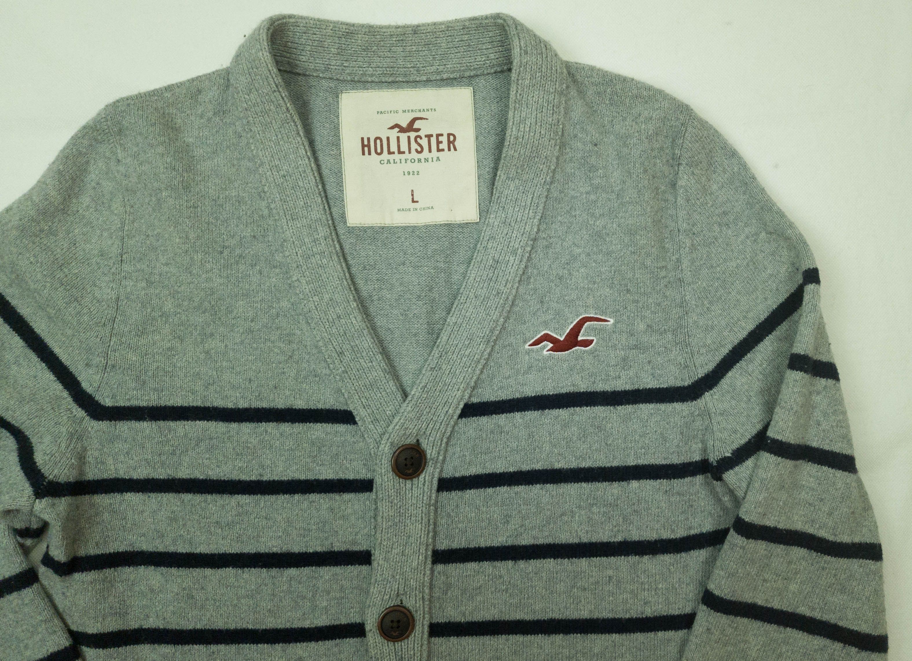 Hollister Hollister mens jumper cardigan size M ( LABEL L) gc Size US M / EU 48-50 / 2 - 4 Thumbnail