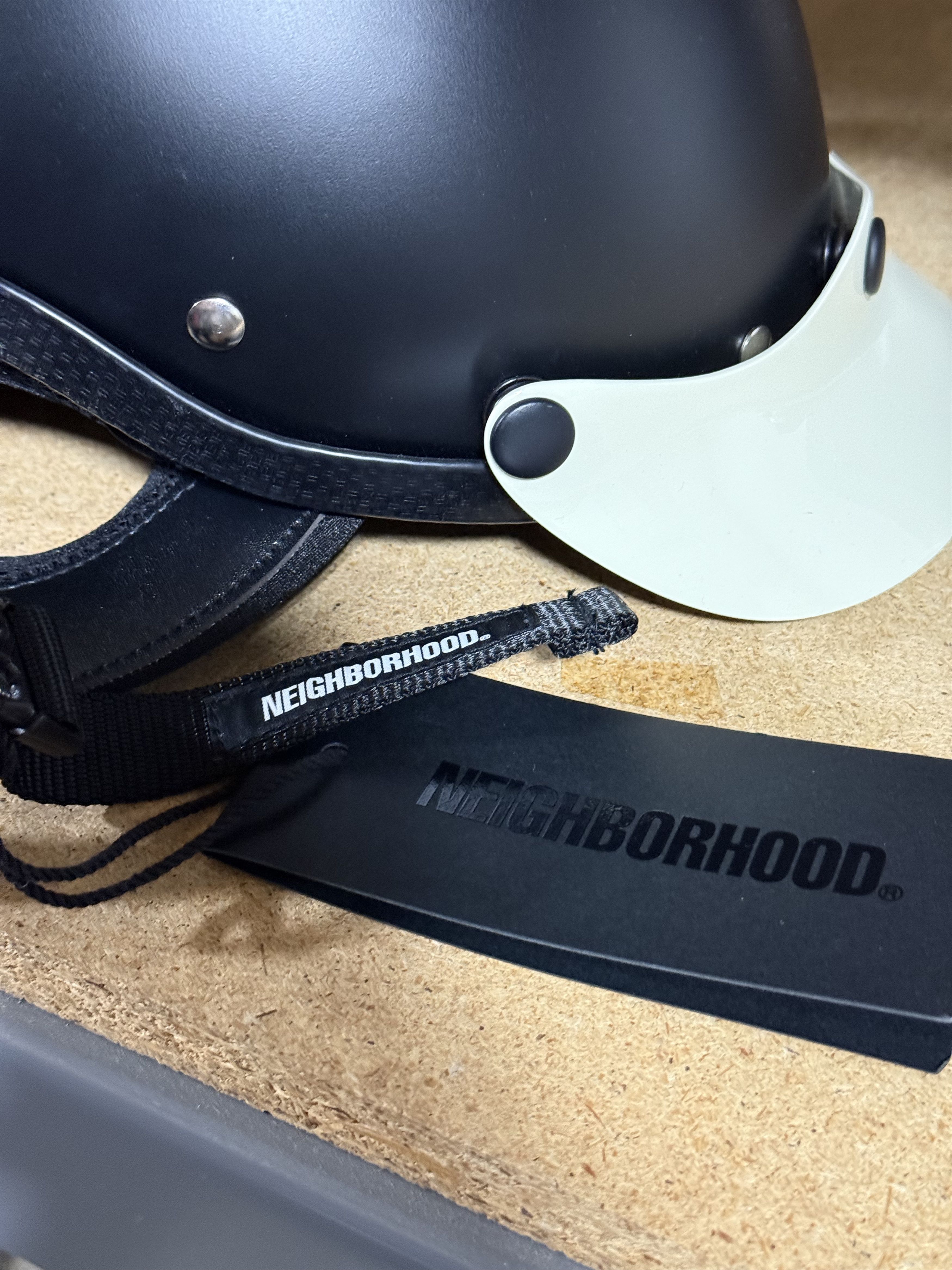 Neighborhood Neighborhood Half Helmet 'Black' Size ONE SIZE - 4 Thumbnail