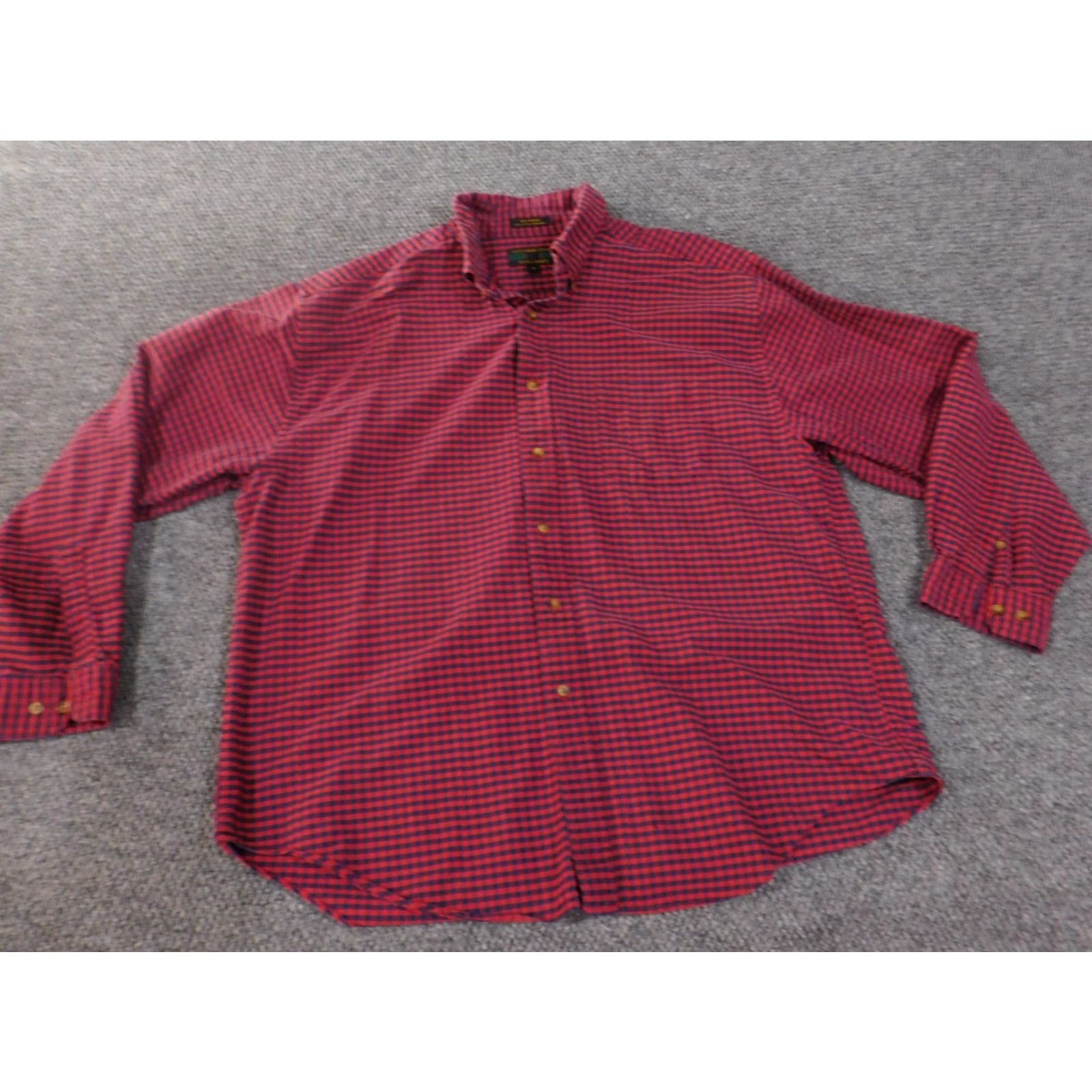 Alexander Julian Alexander Julian Shirt XL Red Plaid Mens Button Up Classic Size US XL / EU 56 / 4 - 2 Thumbnail