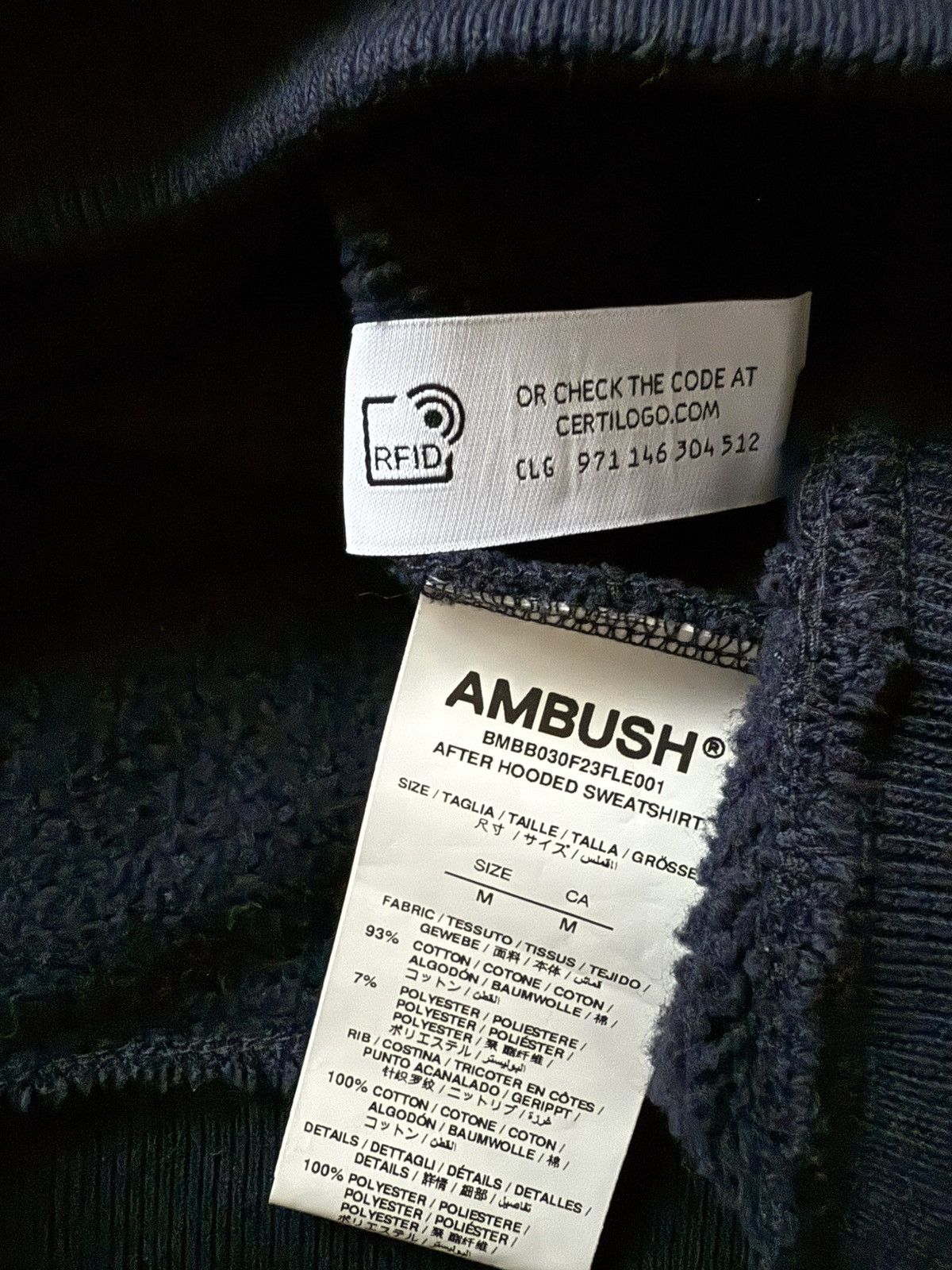 Ambush Design AMBUSH CYBERSIGIL PATCH HOODIE Size US L / EU 52-54 / 3 - 6 Thumbnail