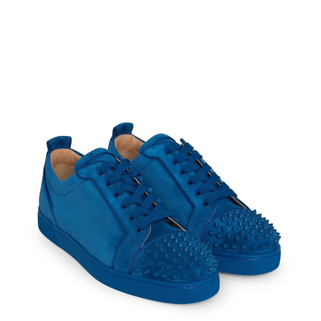 Christian Louboutin o1s1wg110924-louis-junior-spikes-sneaker-in- Blue Size US 8 / EU 41 - 1 Thumbnail