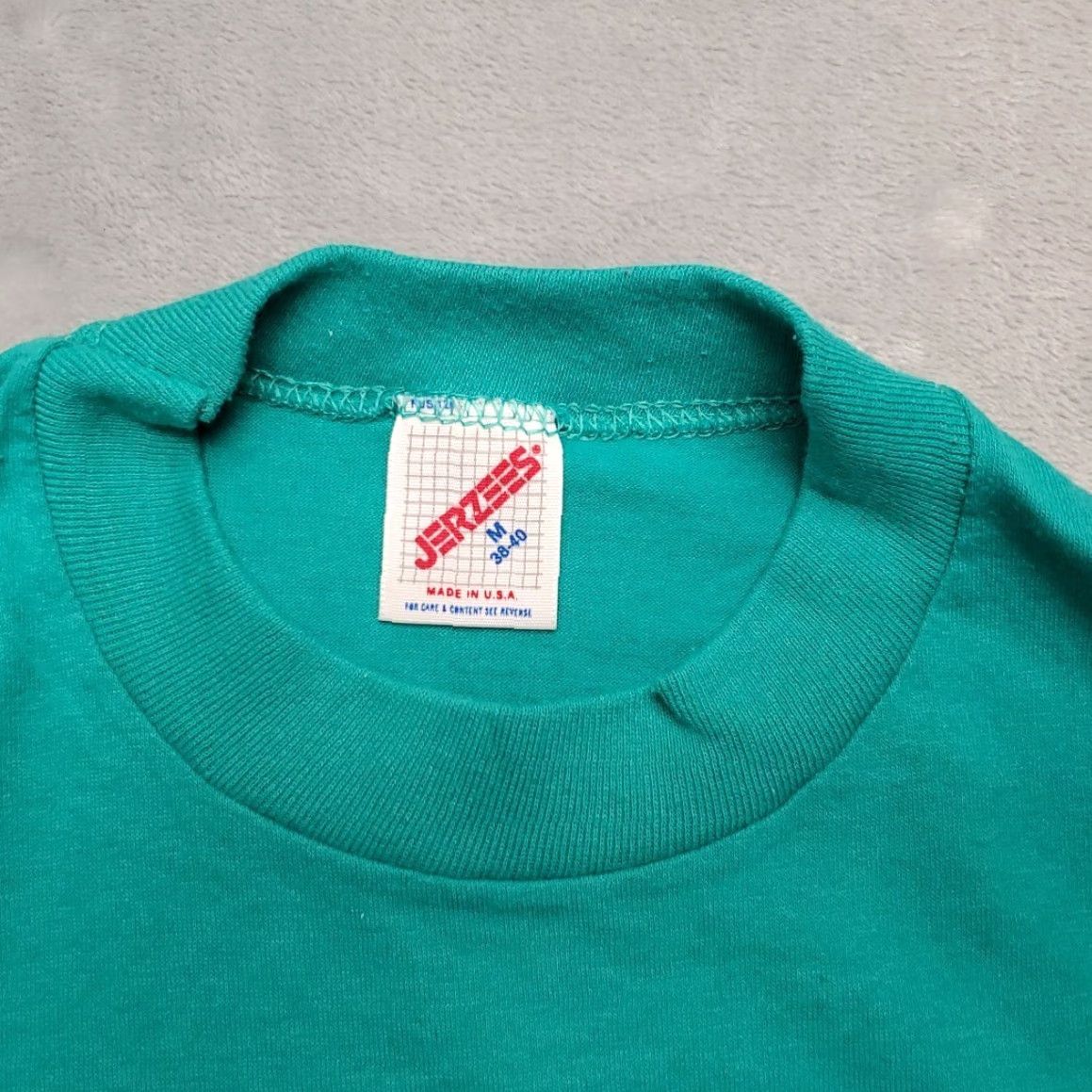 Jerzees VINTAGE Mommy Shirt M Green 90s Y2K Retro Made in USA Single Stitch TEE Shirt Womens Size M / US 6-8 / IT 42-44 - 4 Thumbnail