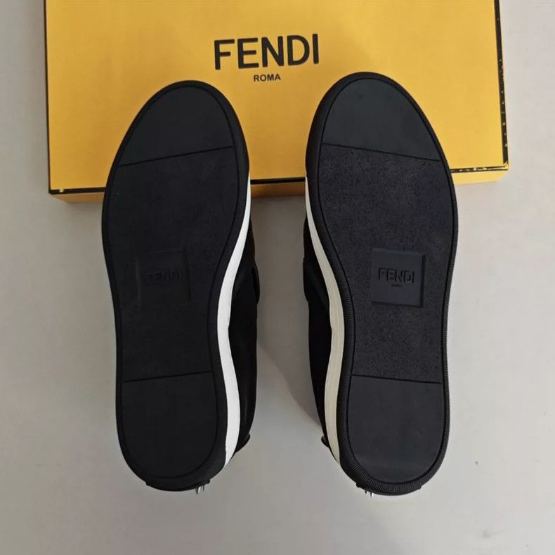 Fendi Fendi small monster suede studded fashion sports casual sh Size US 8 / EU 41 - 4 Thumbnail