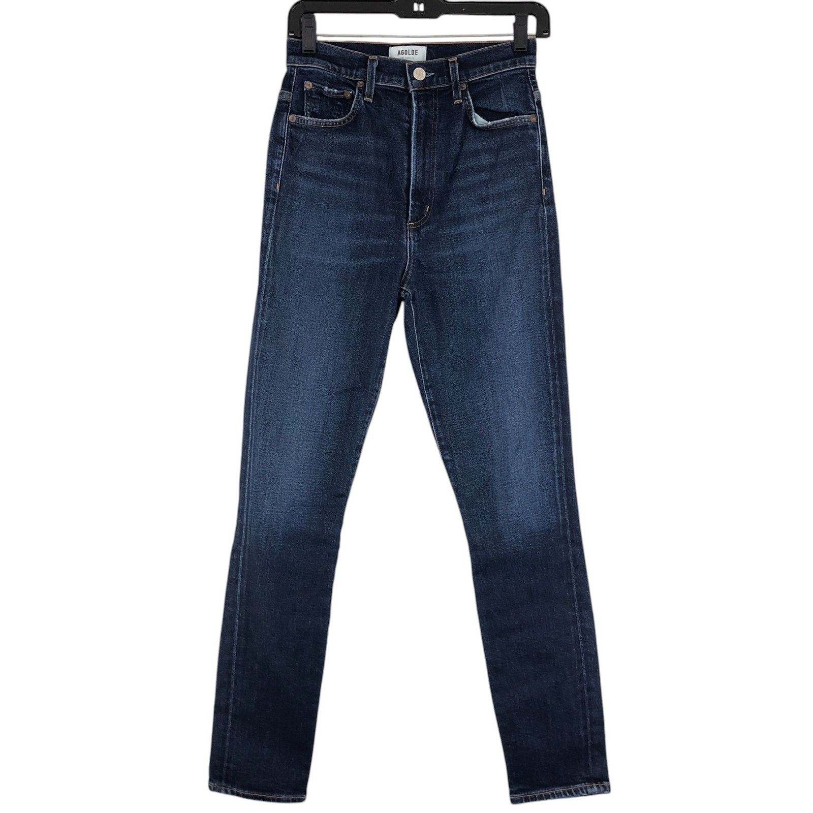 Agolde AGoldE Size 25 Jeans Pinch Waist Skinny Leg Dark Wash USA Size 27" / US 4 / IT 40 - 1 Thumbnail