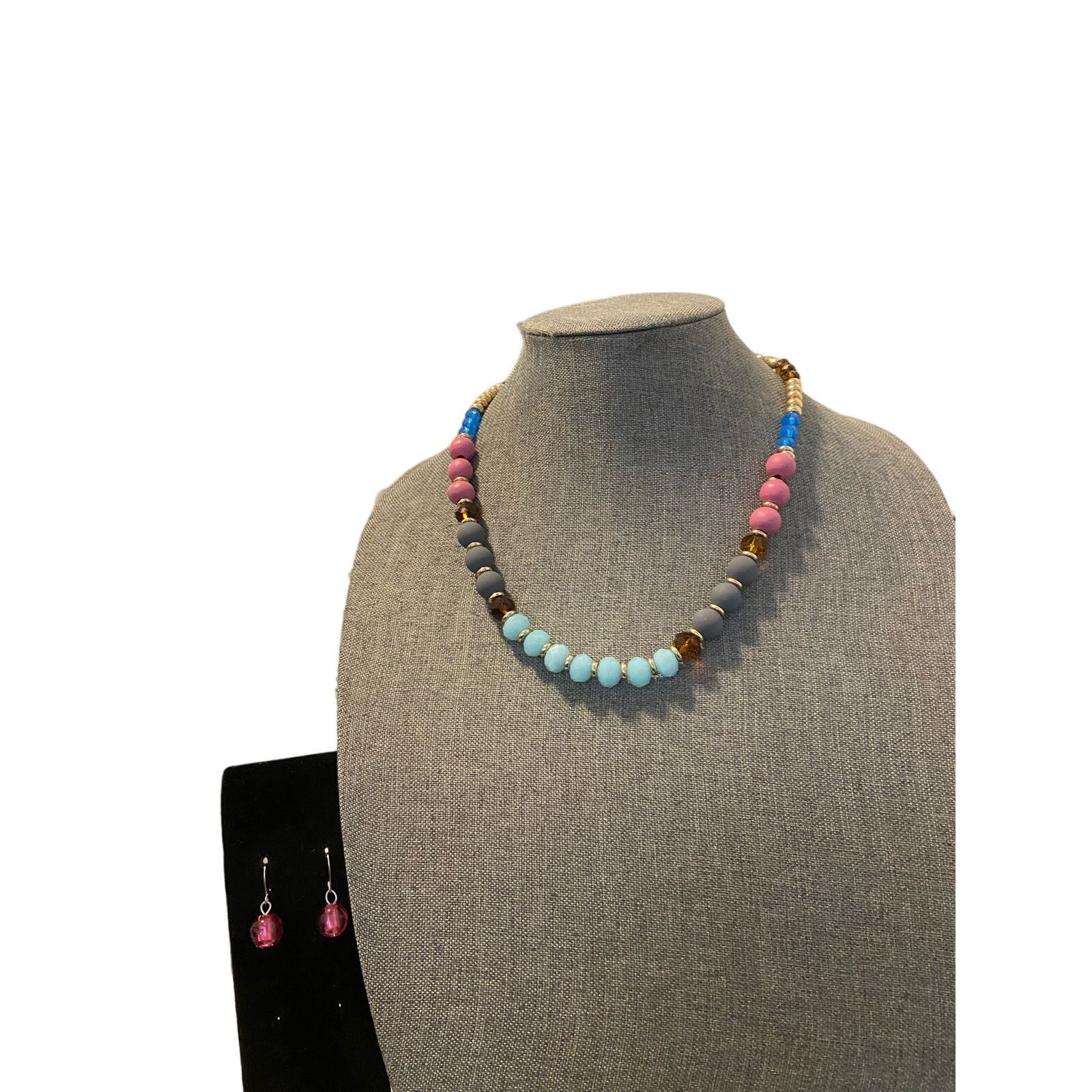 Other colorful Bead Necklace with earrings Size ONE SIZE - 1 Thumbnail