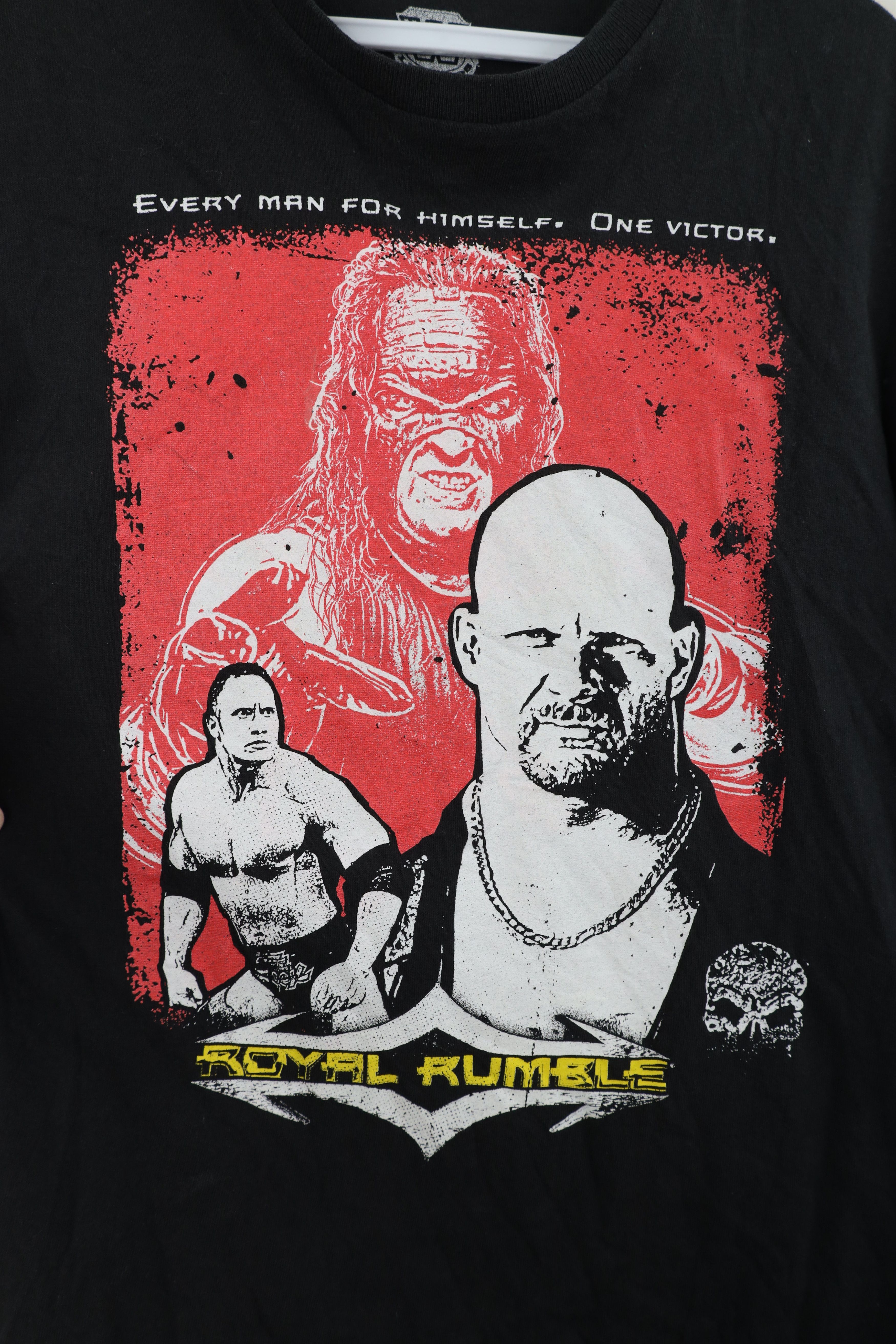 Vintage Retro WWF WWE Royal Rumble Stone Cold The Rock Kane T-Shirt Size US M / EU 48-50 / 2 - 4 Thumbnail