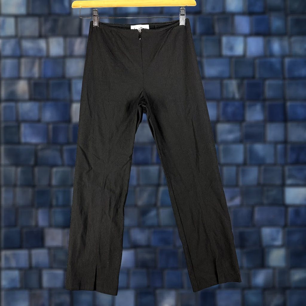Joseph Ribkoff Joseph Ribkoff Pants Womens 2 Black Stretch Flat Front Straight Ankle Size 26" / US 2 / IT 38 - 1 Thumbnail