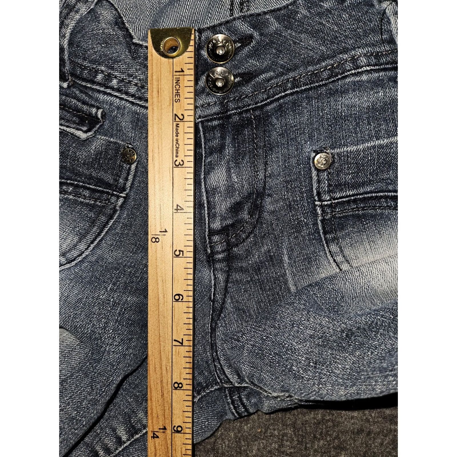 L.E.I. l.e.i. Jeans Womens Juniors 9 Blue Ashley Lowrise Boot Stretch Bootcut Denim Jeans Girls Size 30" / US 8 / IT 44 - 5 Thumbnail