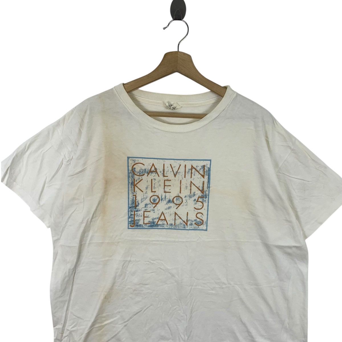 Calvin Klein Vintage 1995 CALVIN KLEIN JEANS Collection Trash Tee Shirt Size XL / US 12-14 / IT 48-50 - 2 Thumbnail