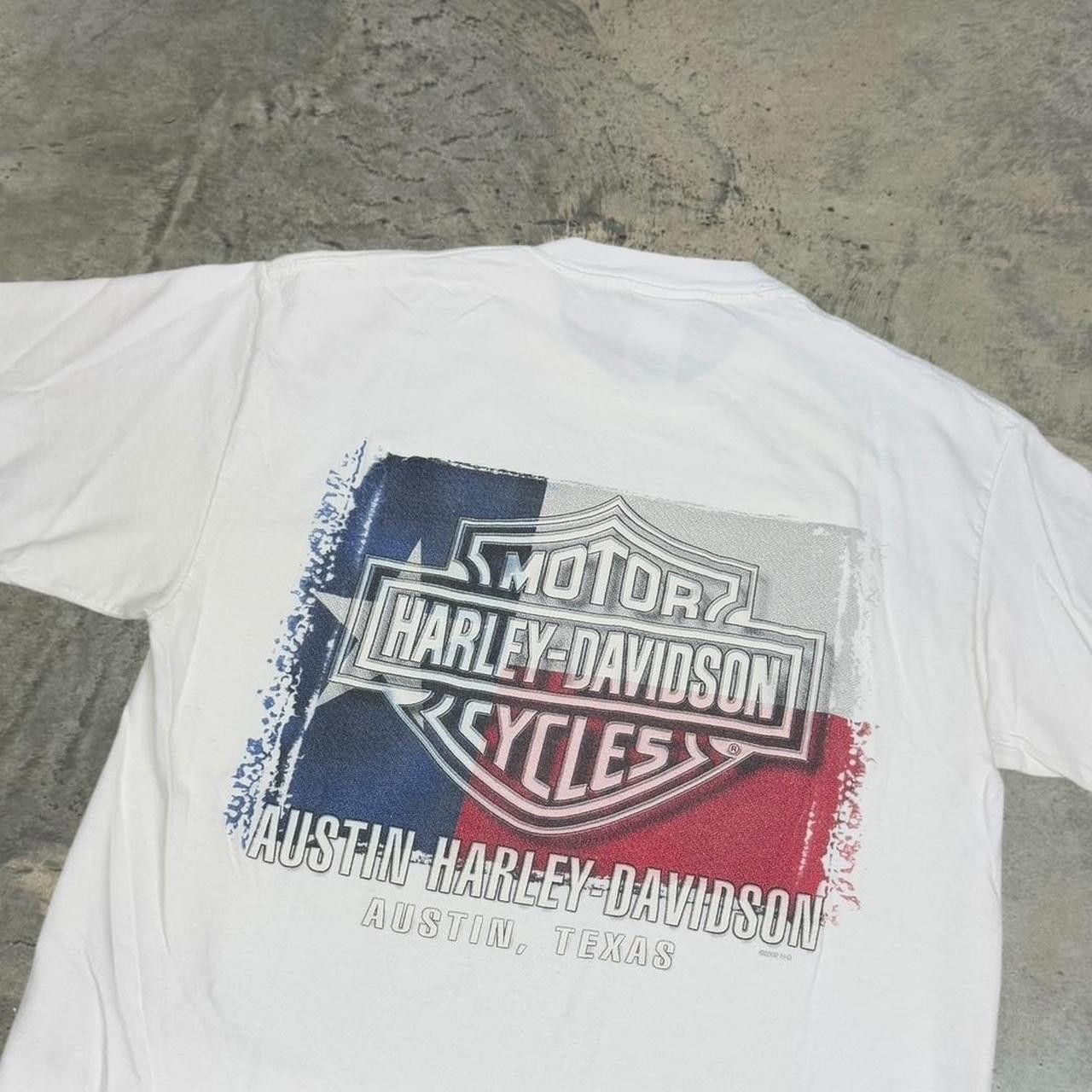 Designer Vintage Y2K Harley Davidson USA Flag T-Shirt Size US M / EU 48-50 / 2 - 5 Thumbnail
