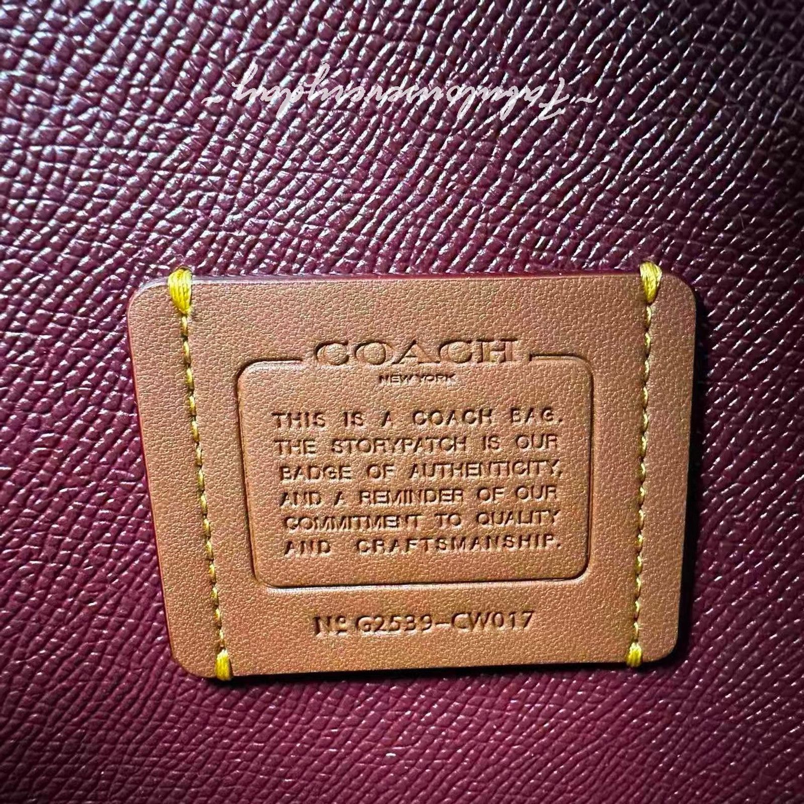 Coach Coach Mollie Tote Bag Crocodile-embossed Leather/Dark Wine Size ONE SIZE - 8 Thumbnail
