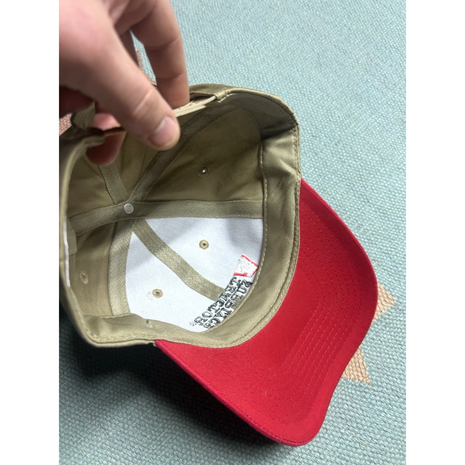 Vintage Tractor Supply Co Snapback Hat Beige Embroidered Logo Adjustable Cap Farm Snap-Back Mens Men Size ONE SIZE - 6 Thumbnail