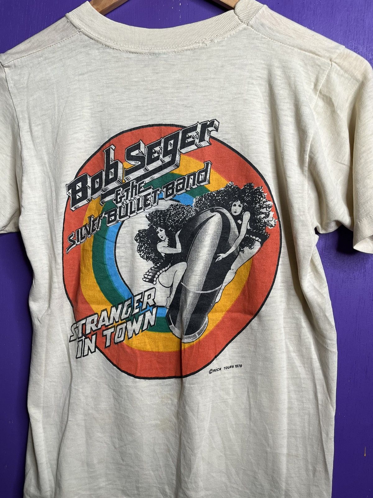 Band Tees × Vintage Vintage 1978 Bob Segar silver bullet band t-shirt Size US S / EU 44-46 / 1 - 3 Thumbnail