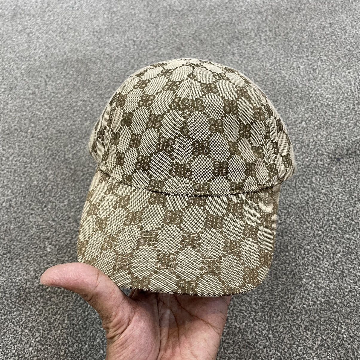 Balenciaga × Gucci Balenciaga X Gucci Men's Hacker Cap in Beige | Grailed