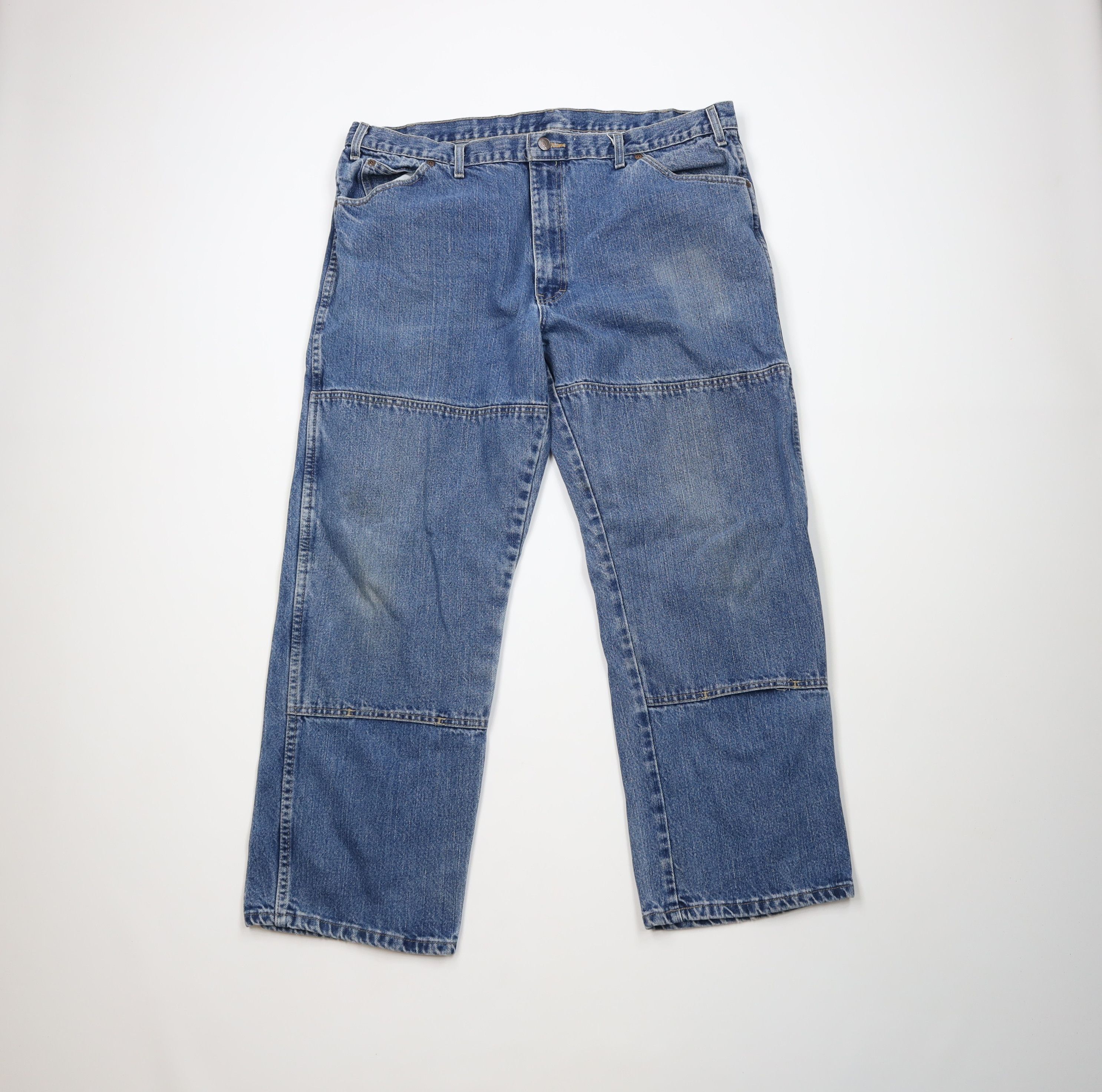 Dickies Vintage Dickies Wide Leg Double Knee Dungaree Denim Jeans Size US 40 / EU 56 - 1 Thumbnail