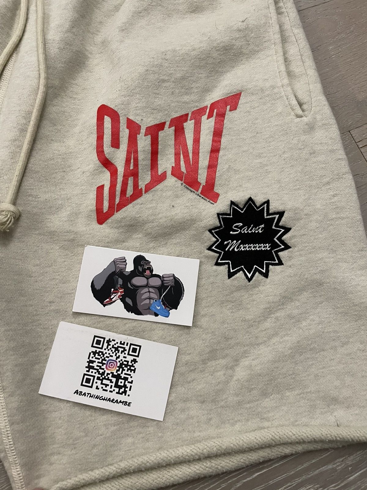 Saint Michael Saint Mxxxxxx Sweat Shorts Size US 32 / EU 48 - 3 Thumbnail
