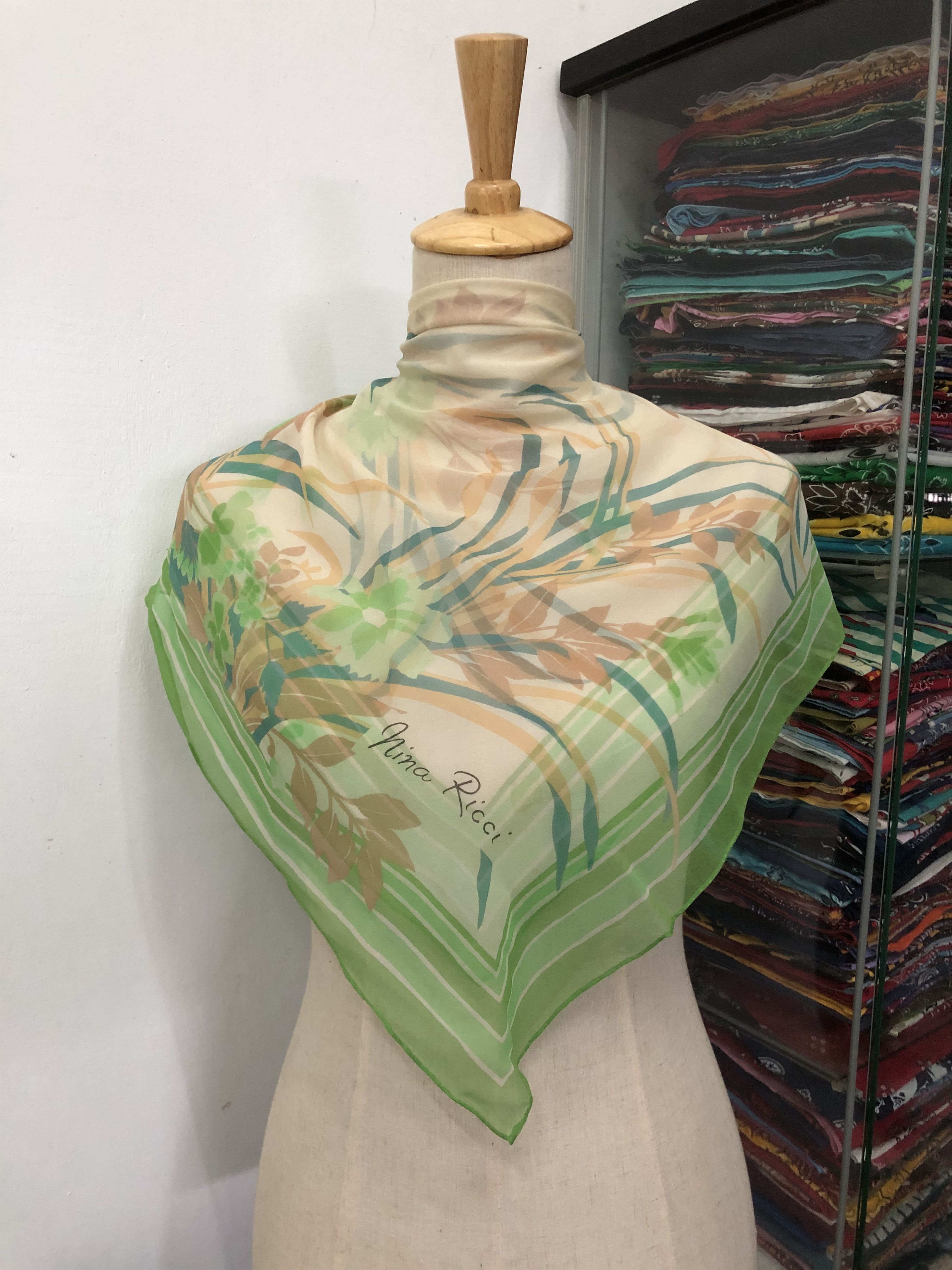 Nina Ricci × Vintage Vintage Nina Ricci Silk Scarf Size ONE SIZE - 1 Thumbnail