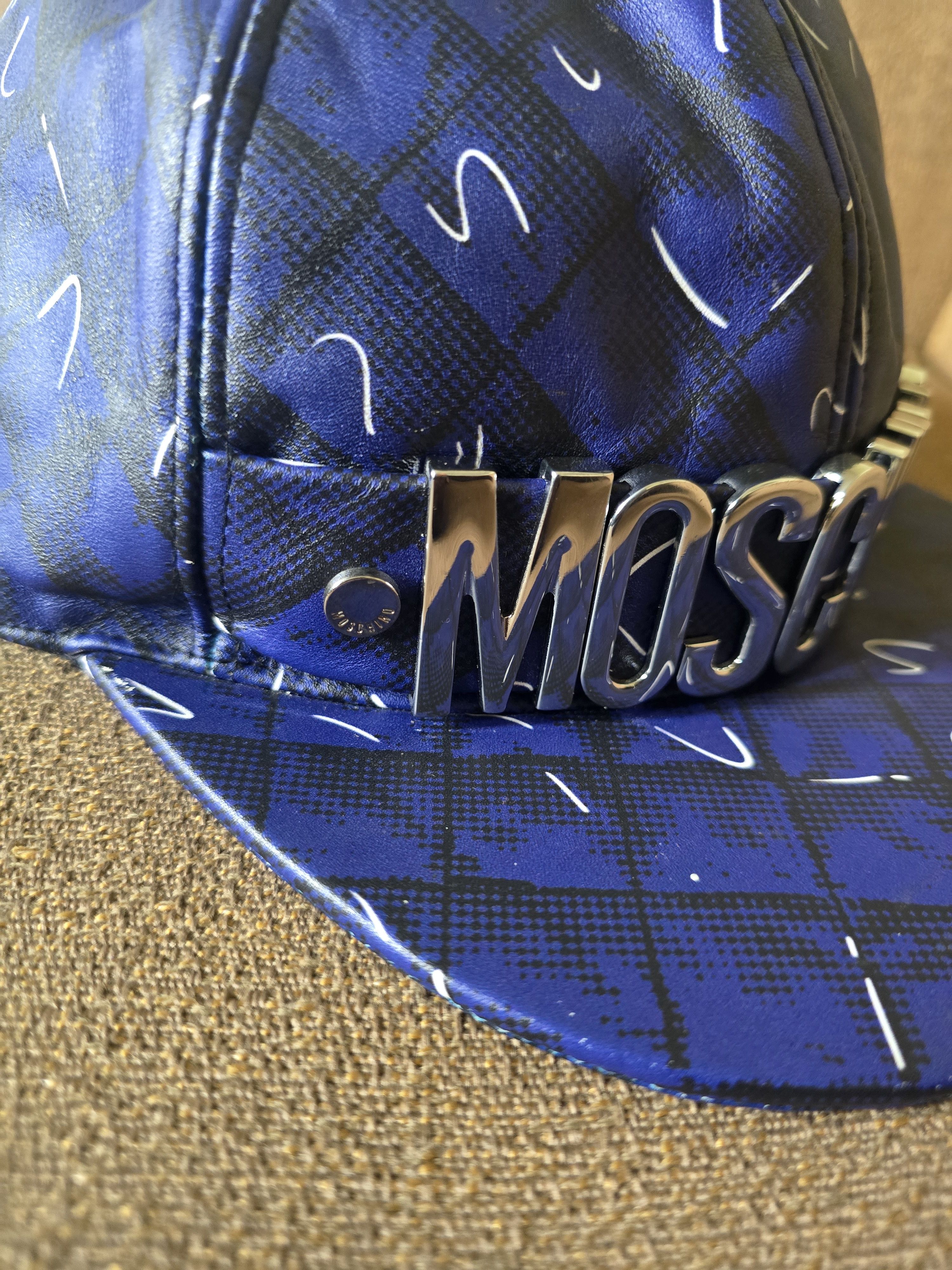 Moschino Moschino Shadow Leather Baseball Cap Size M Unisex Size ONE SIZE - 2 Thumbnail