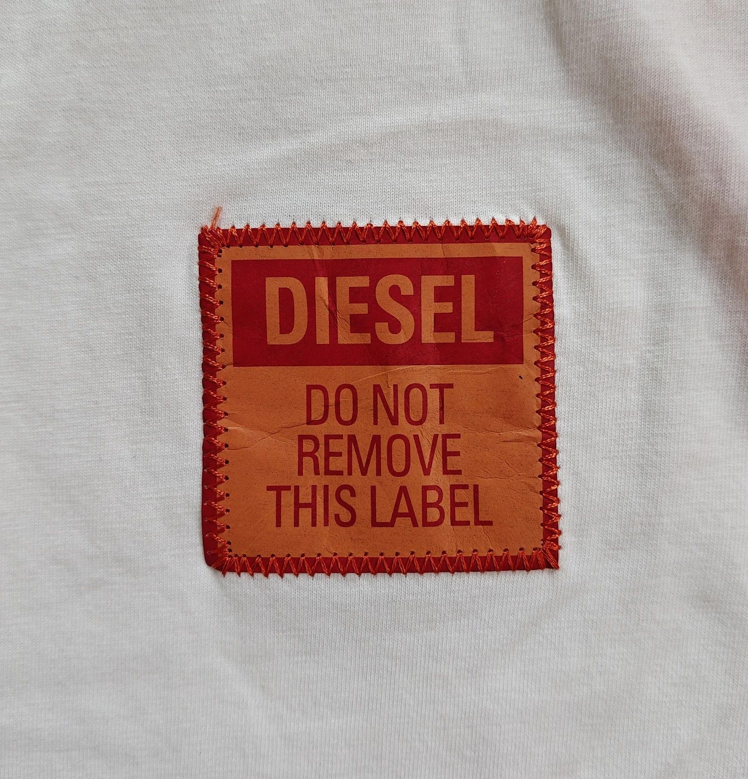 Diesel DIESEL White T-Shirt With Logo Patch T 4148 Size US S / EU 44-46 / 1 - 3 Thumbnail