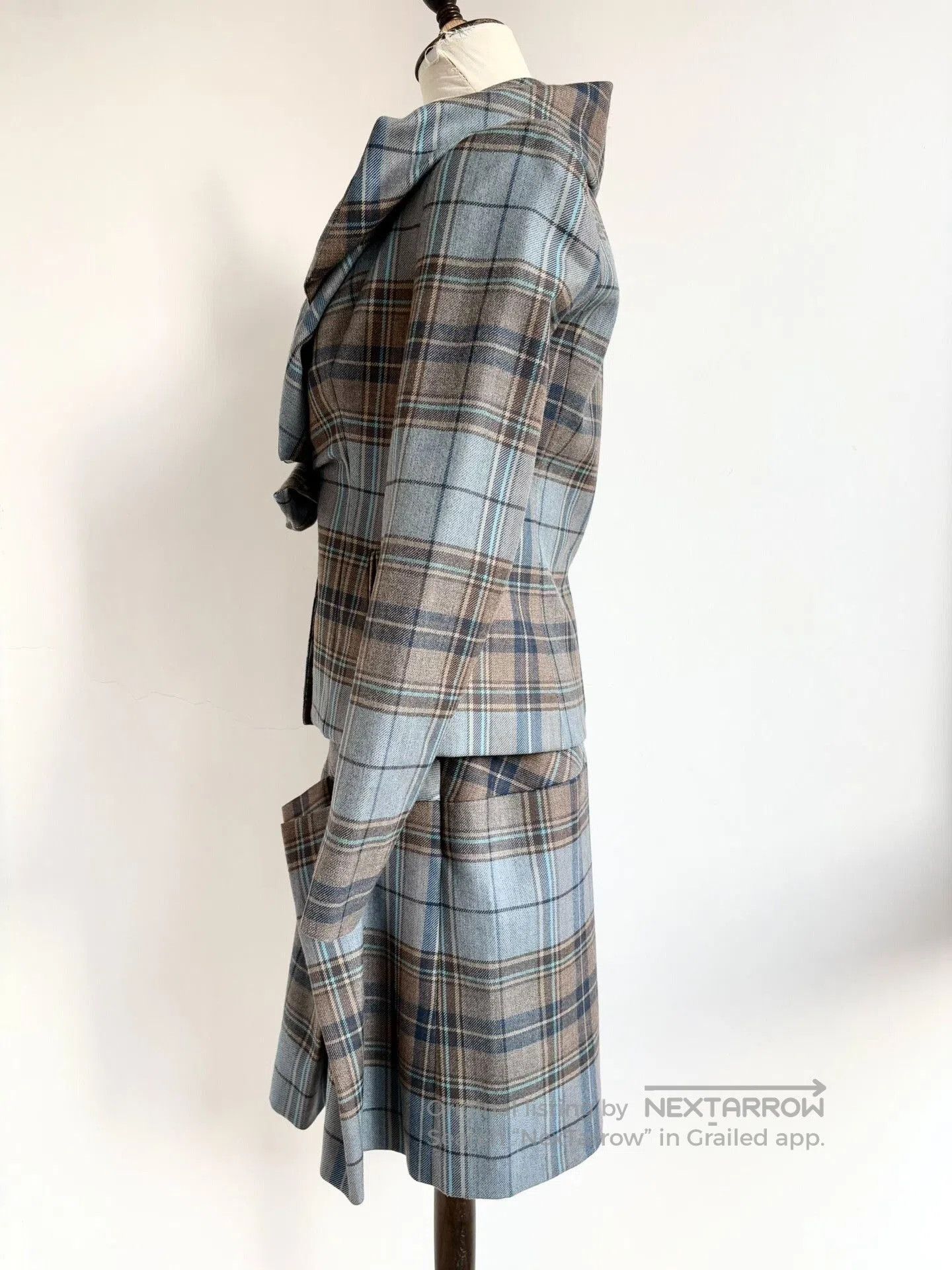 Vivienne Westwood Vivienne Westwood Gray Blue Check Set. Size S / US 4 / IT 40 - 4 Thumbnail