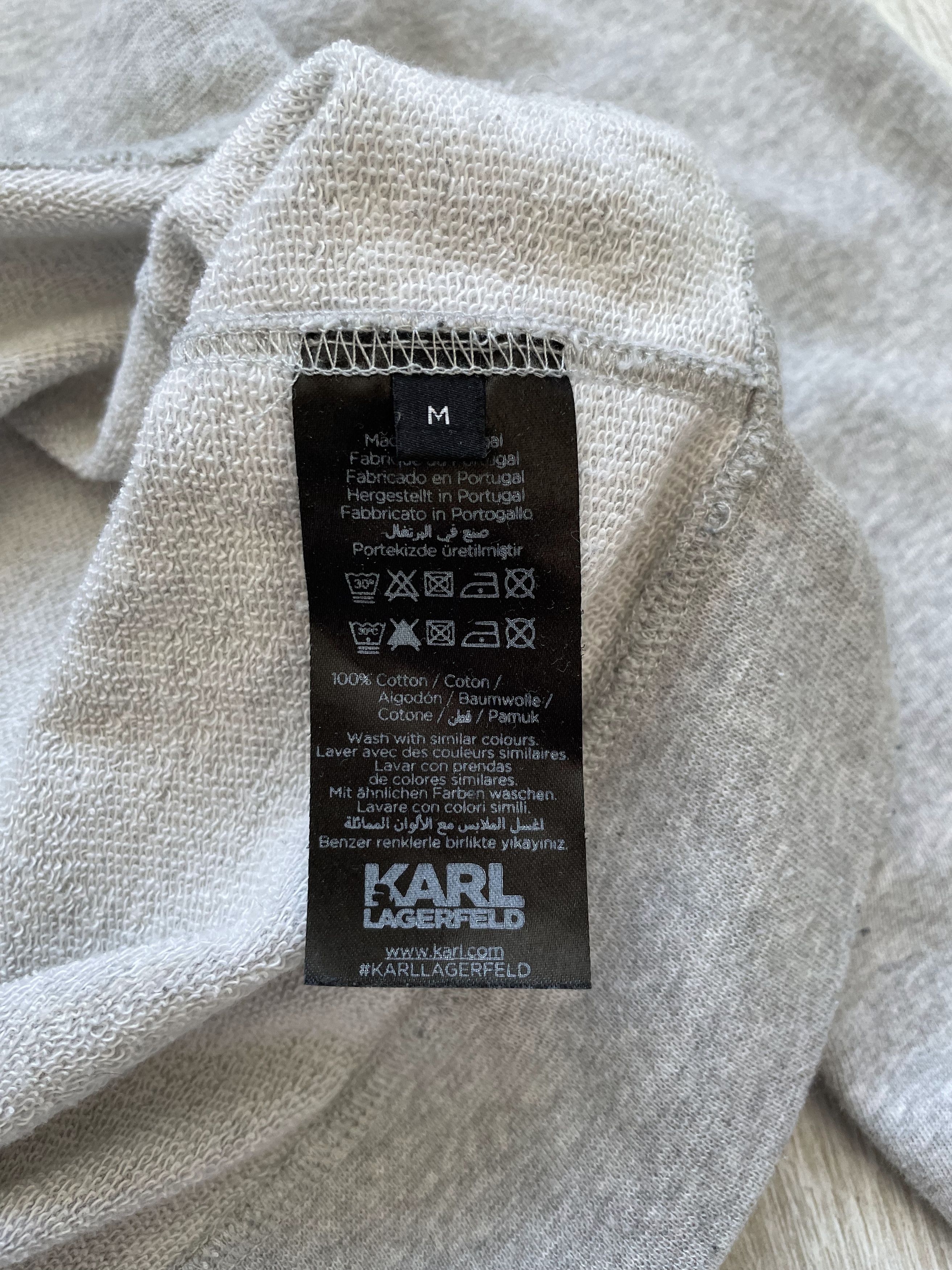Karl Lagerfeld Karl Lagerfeld Grey Hoodie Big Logo Size M / US 6-8 / IT 42-44 - 5 Thumbnail