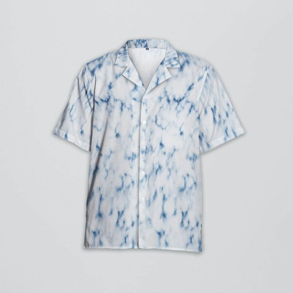 Designer Summer White and Blue Shirt Size US M / EU 48-50 / 2 - 3 Thumbnail