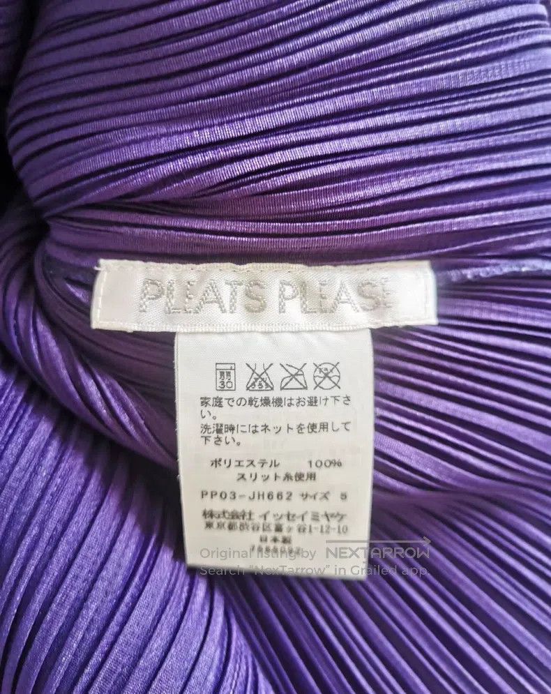 Issey Miyake Issey Miyake Sleeveless Gold Embroidery Chain Purple Dress Size XXL / US 16-18 / IT 52-54 - 5 Thumbnail