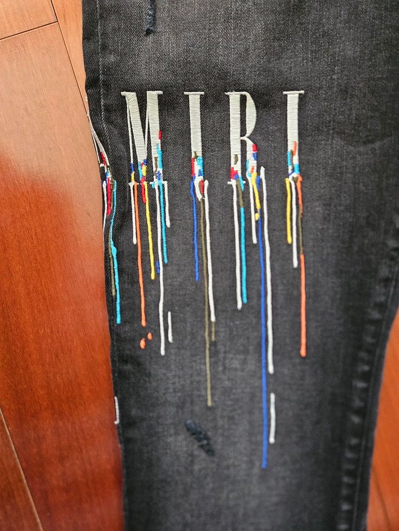 Amiri Amiri Classic new vintage embroidered damage jeans size 34 Size US 34 / EU 50 - 3 Thumbnail