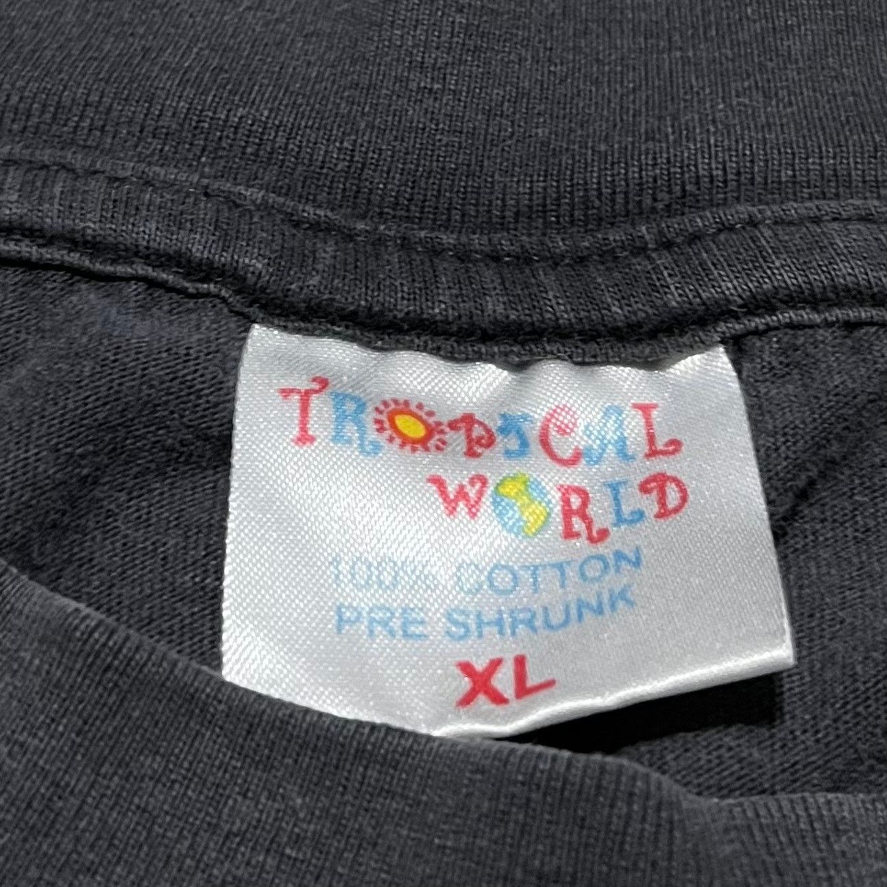 Other Vintage Curaçao Tropical Fish Embroidered Black Shirt XL Size US XL / EU 56 / 4 - 4 Thumbnail