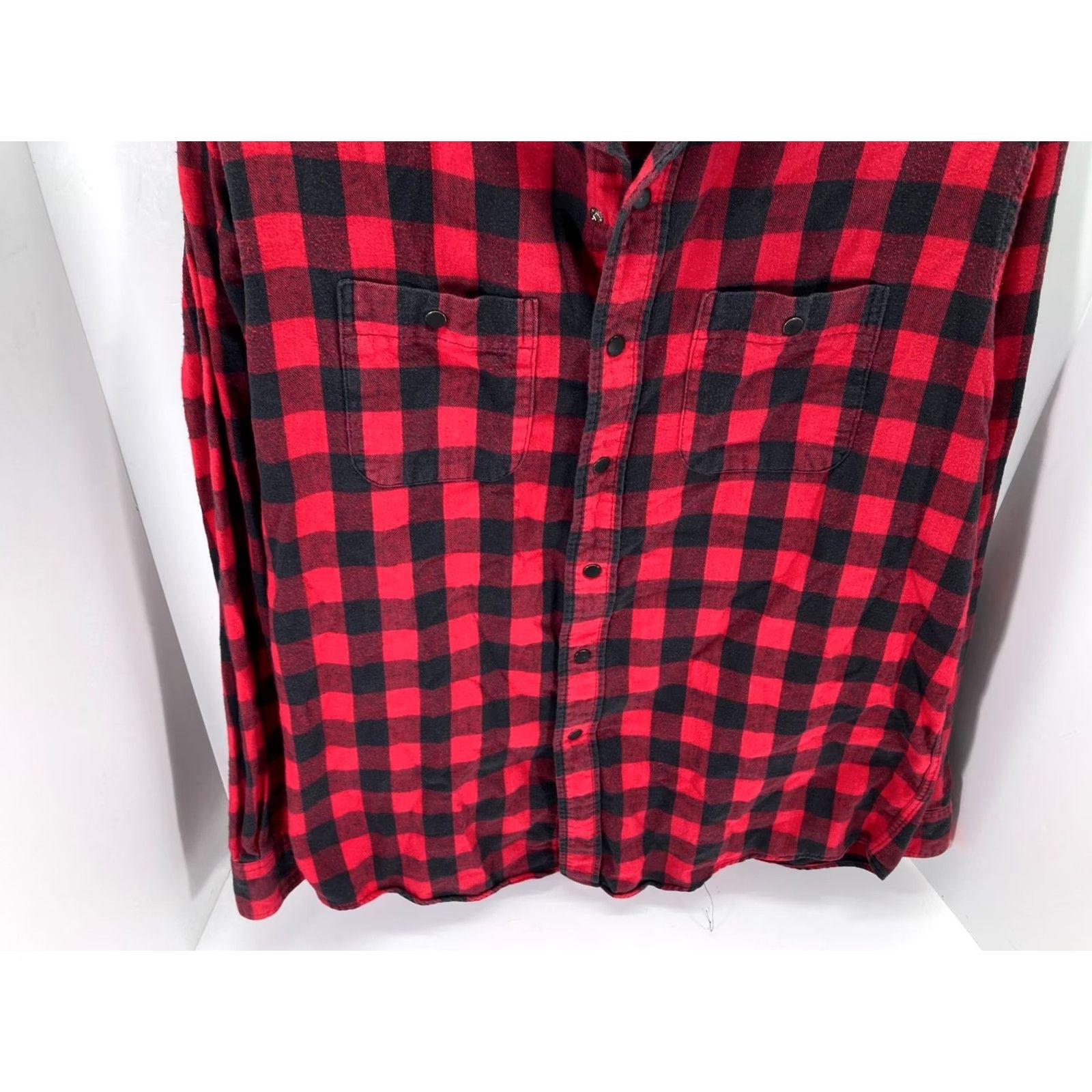 Eddie Bauer VINTAGE Eddie Bauer Snap Front Shirt Mens XL Red Black Plaid Flannel Rodeo Long Sleeve Size US XL / EU 56 / 4 - 5 Thumbnail