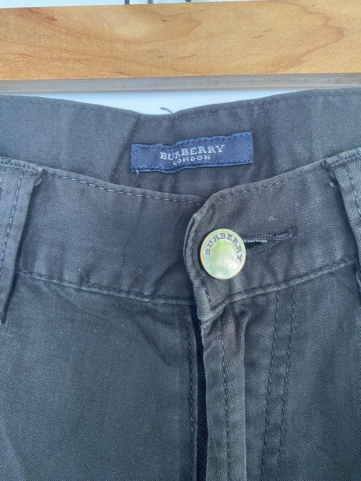 Burberry × Vintage Burberry London Black Stretch Pant Size US 34 / EU 50 - 13 Thumbnail