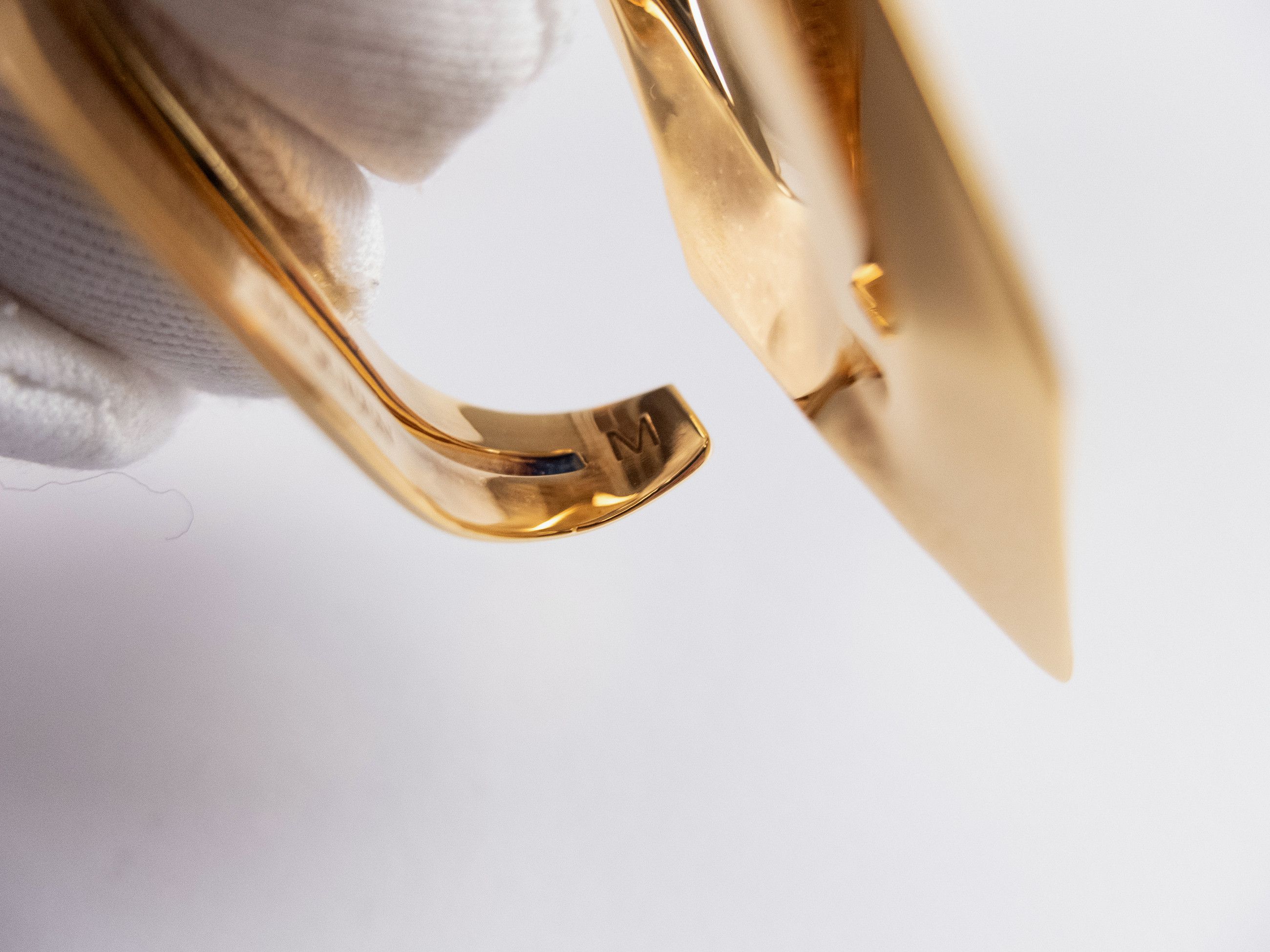 Alexander McQueen ALEXANDER MCQUEEN Modernit gold tone double metal ring M q Size ONE SIZE - 9 Thumbnail