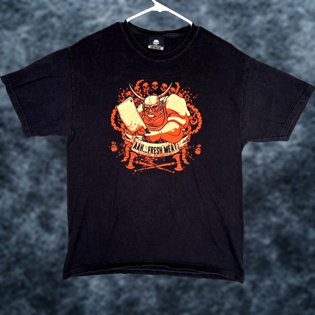 Vintage A1 Blizzard The Butcher Fresh Meat Heroes Of The Storm Shirt Adult Large Black M Jinx T-Shirt Mens Size US L / EU 52-54 / 3 - 1 Thumbnail
