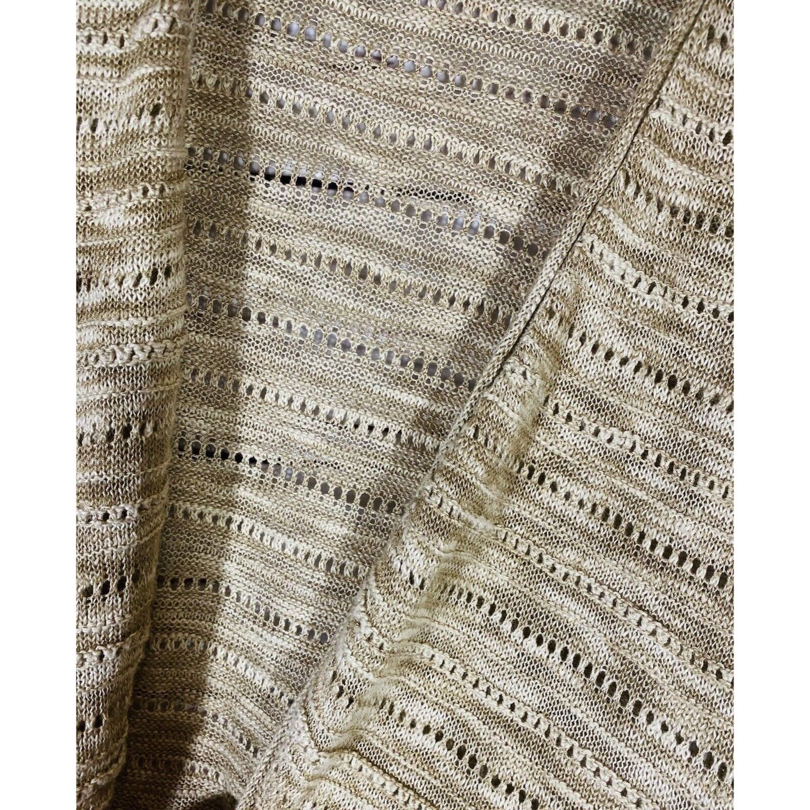 Tommy Hilfiger Tommy Hilfiger Womens Shrug Sweater Sz Medium Beige Tan Knit Size M / US 6-8 / IT 42-44 - 7 Thumbnail