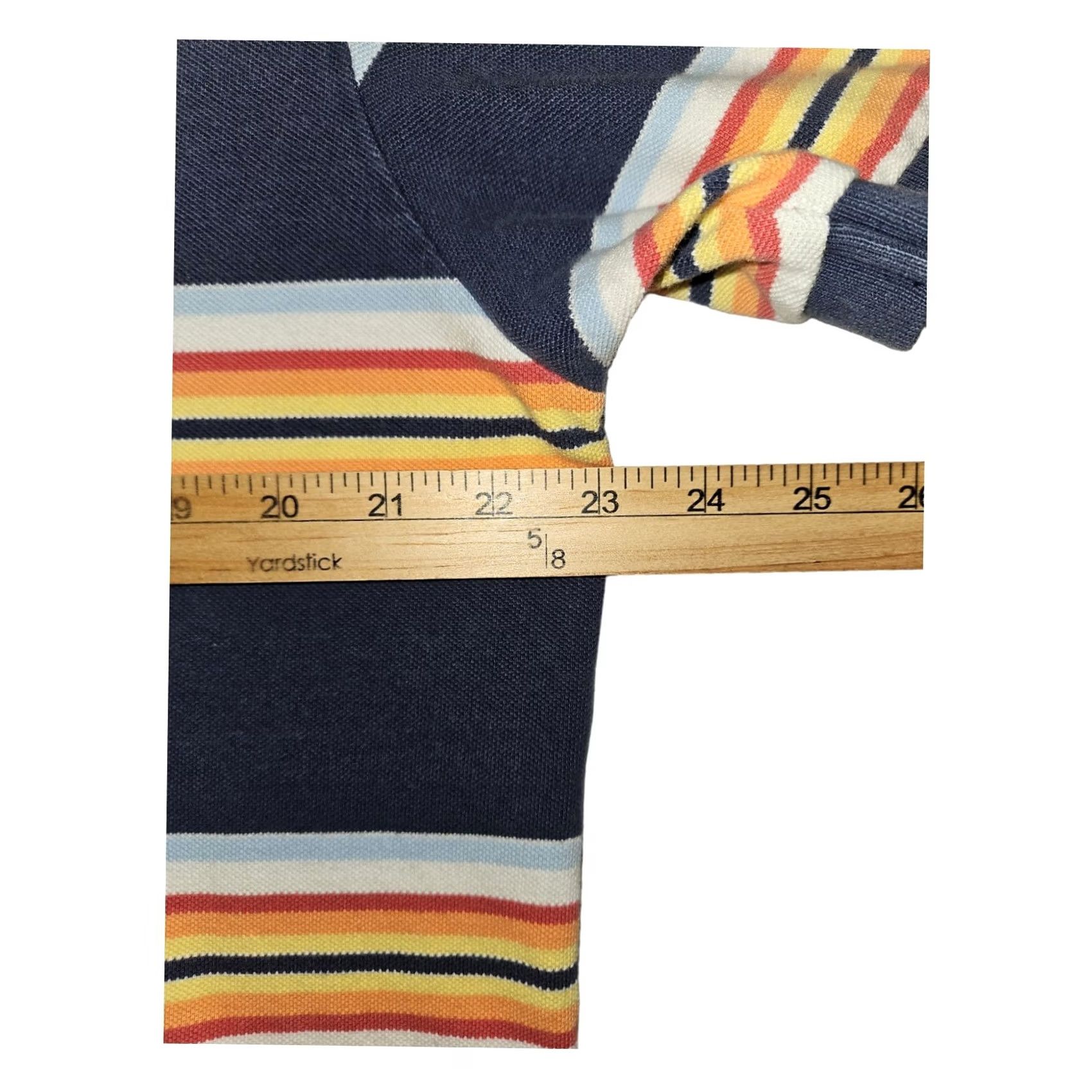 Polo Ralph Lauren VINTAGE Polo Ralph Lauren Polo Shirt XL Men Striped Blue Short Sleeve 90s Classic Logo Embroidered Polo Shirt Size US XL / EU 56 / 4 - 3 Thumbnail