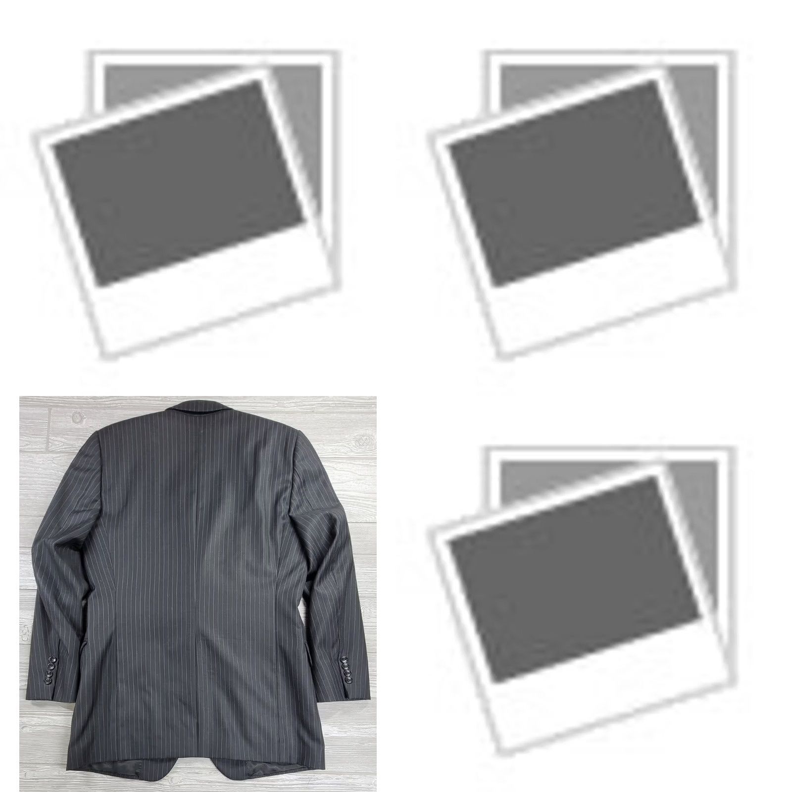 Brooks Brothers Brooks Brothers Fitzgerald Loro Piana Mens 41L Black Pin Stripe Blazer Italy Size 42R - 8 Thumbnail