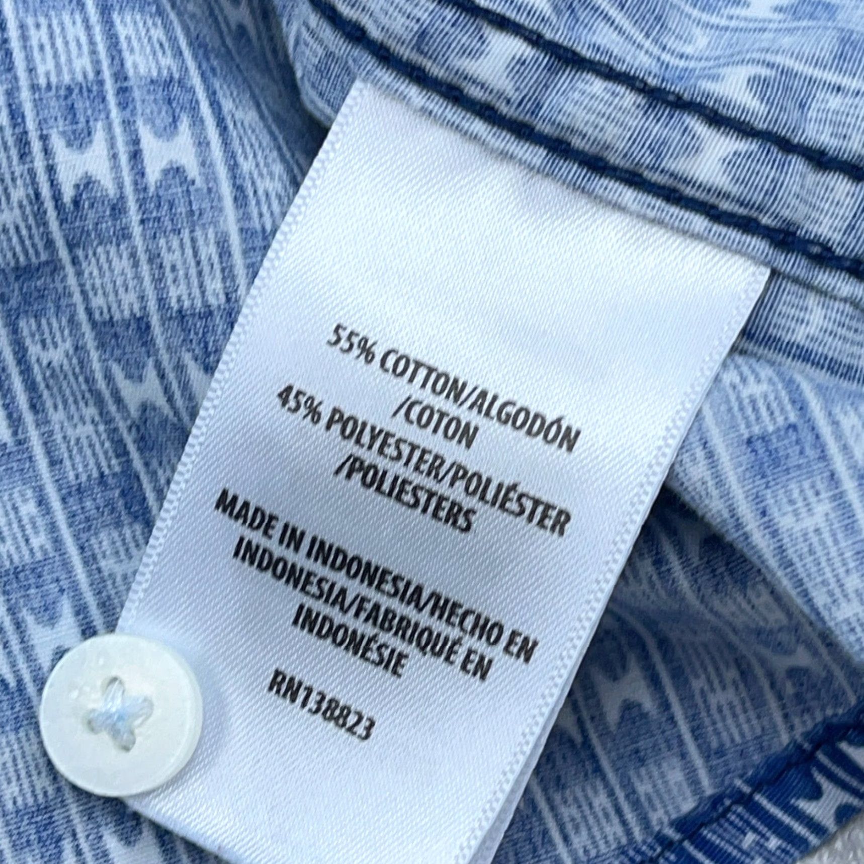 Vintage Gibson Shirt Men 2XL Blue Geometric Button-Up Western Cowboy Pearl Snap Casual Shirt Size US XXL / EU 58 / 5 - 6 Thumbnail