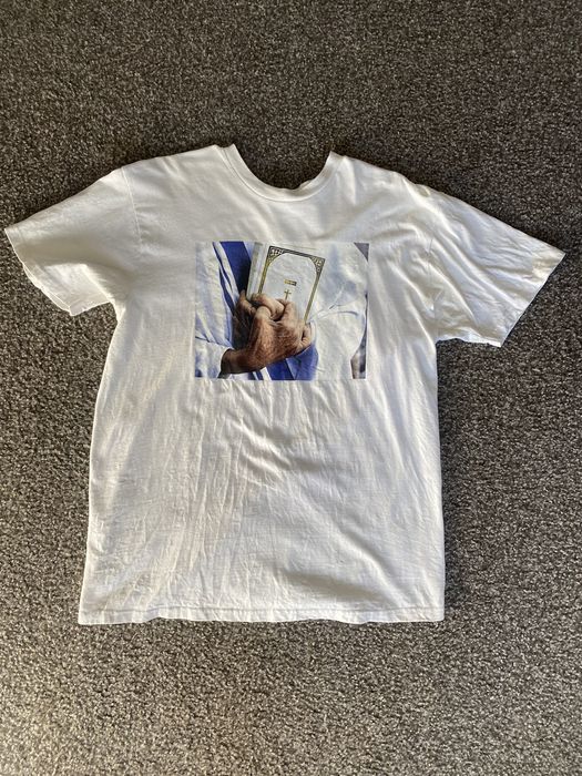 Supreme store bible tee