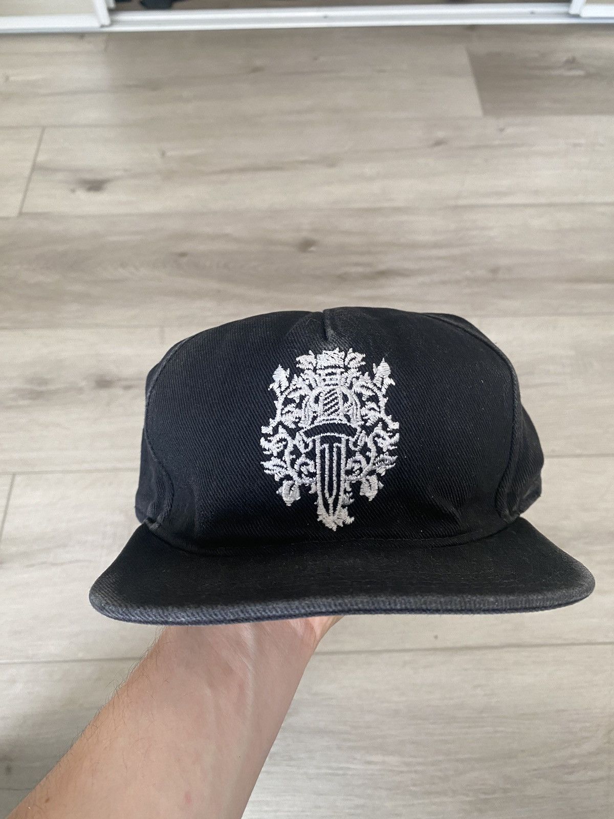 image of Chrome Hearts Dagger Vine Hat in Black, Men's