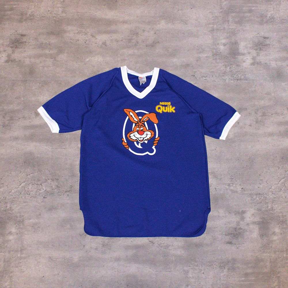 Ccm Vintage 1990s CCM Nestle Quicks Promo Blue Hockey Jersey Size US M / EU 48-50 / 2 - 1 Thumbnail