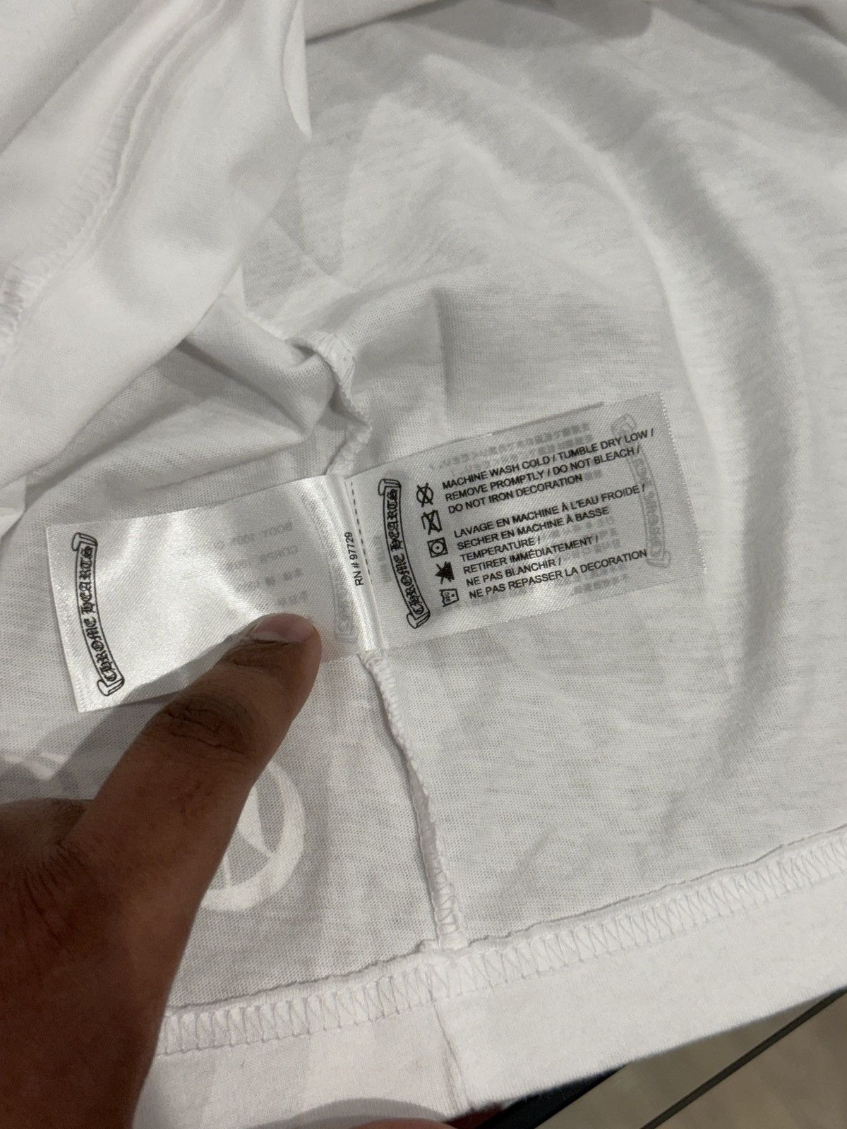 Chrome Hearts Chrome Hearts Scroll Logo Shirt White Size: L Size US L / EU 52-54 / 3 - 10 Thumbnail